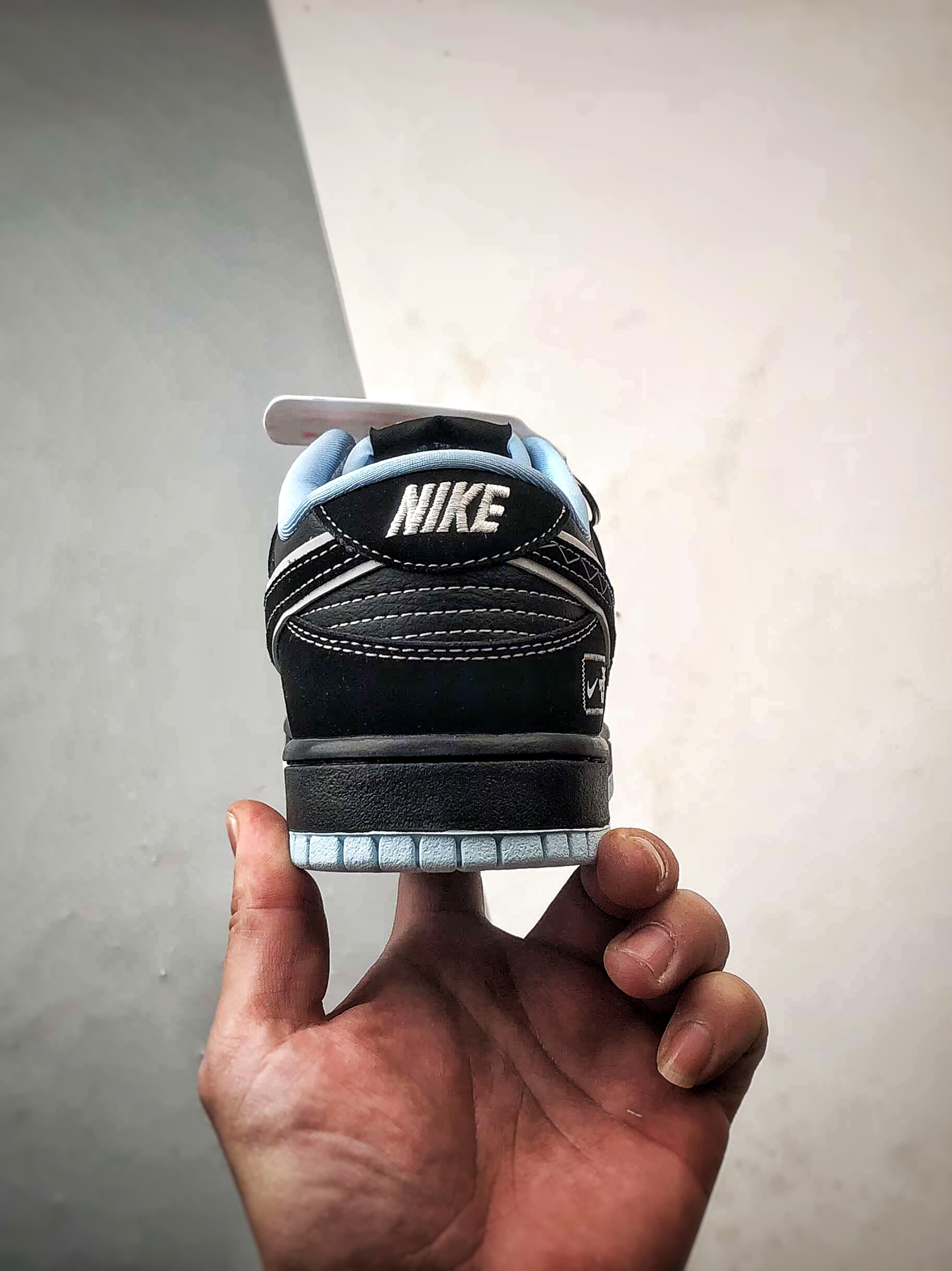 NK Dunk Low Retro ”DIY高端定制” 北面黑白浅蓝 低帮休闲运动板鞋 KK1333-052