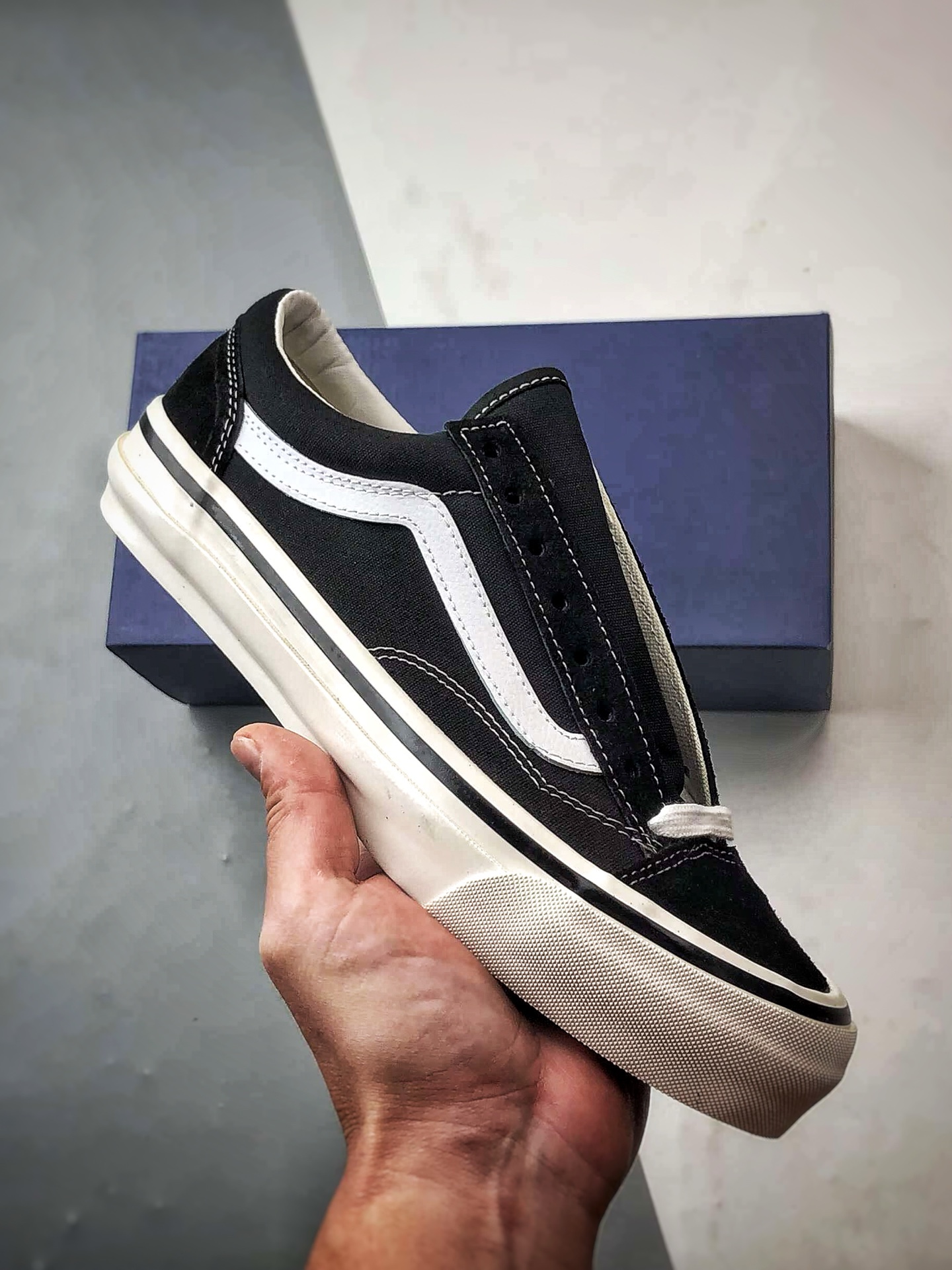 Vans Old Skool 36 DX 黑白 万斯 安纳海姆低帮休闲帆布滑板鞋