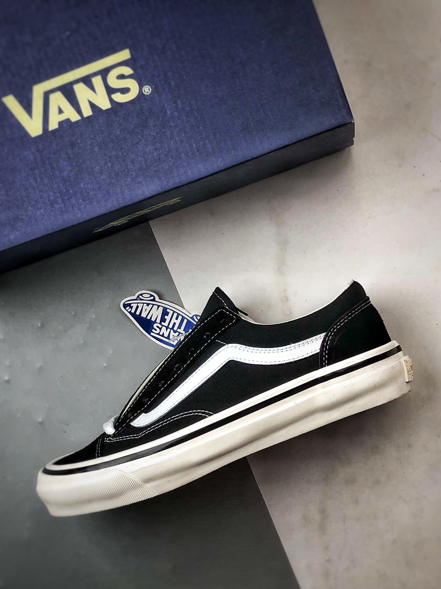 Vans Old Skool 36 DX 黑白 万斯 安纳海姆低帮休闲帆布滑板鞋