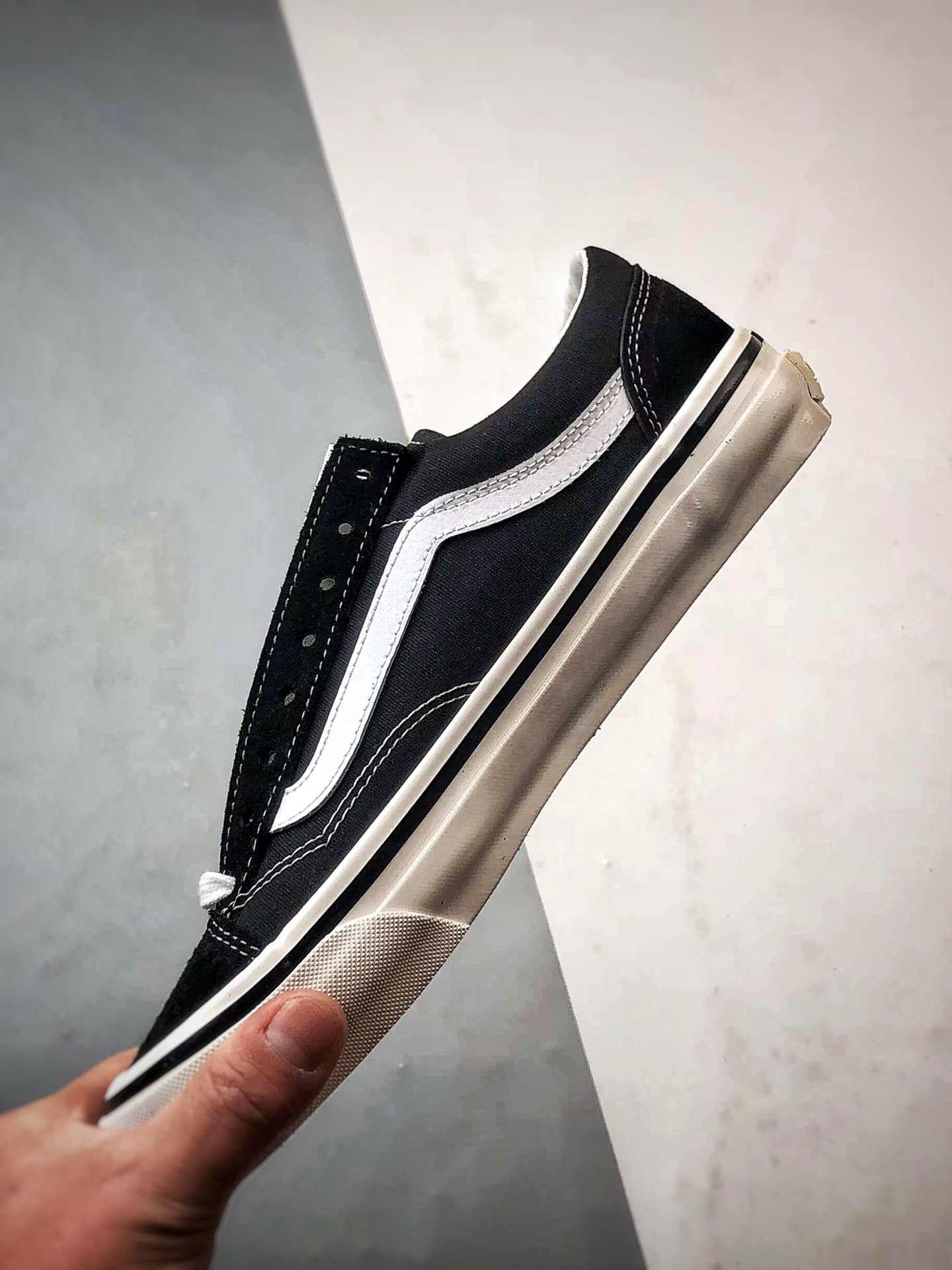 Vans Old Skool 36 DX 黑白 万斯 安纳海姆低帮休闲帆布滑板鞋