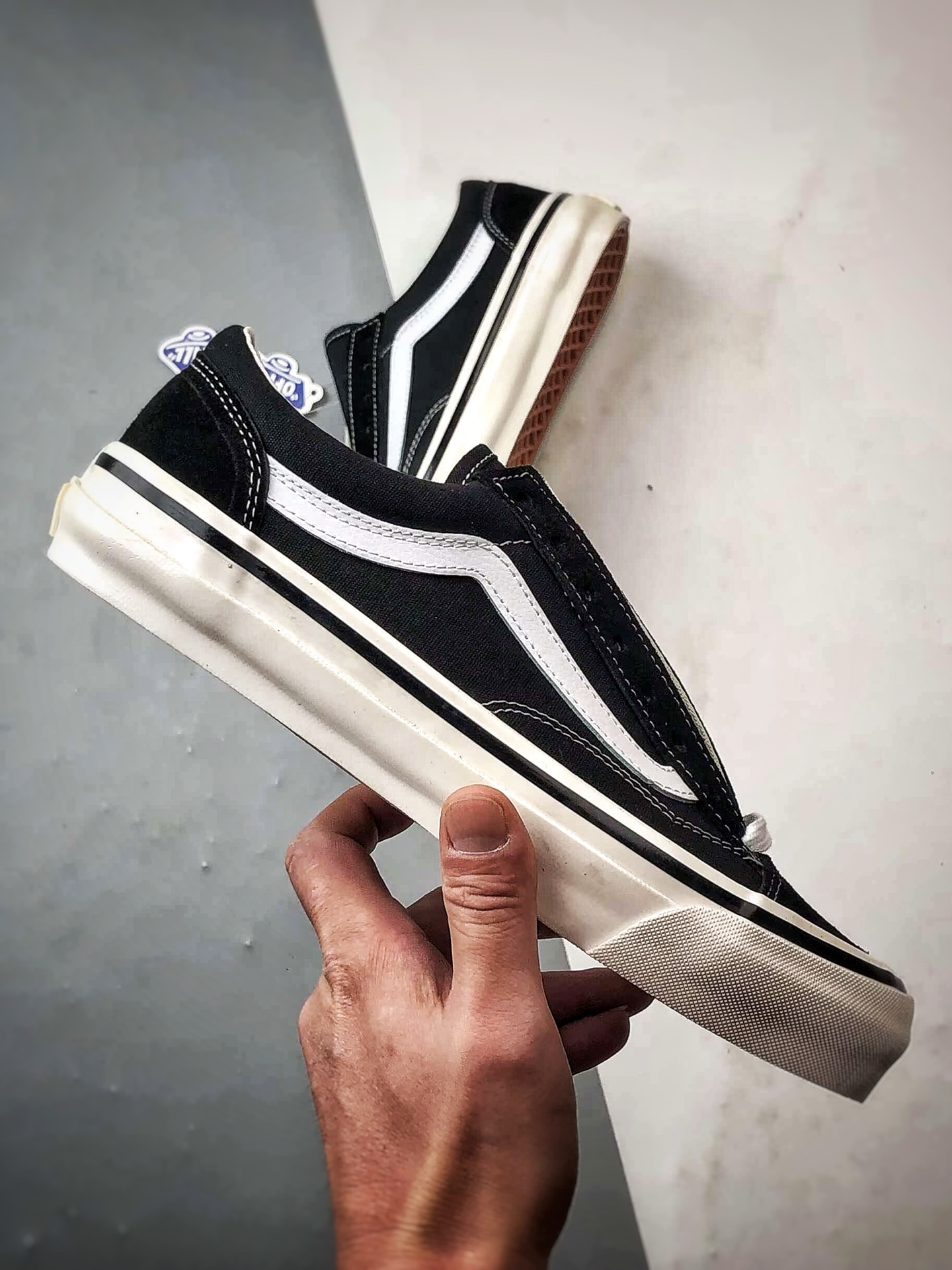 Vans Old Skool 36 DX 黑白 万斯 安纳海姆低帮休闲帆布滑板鞋