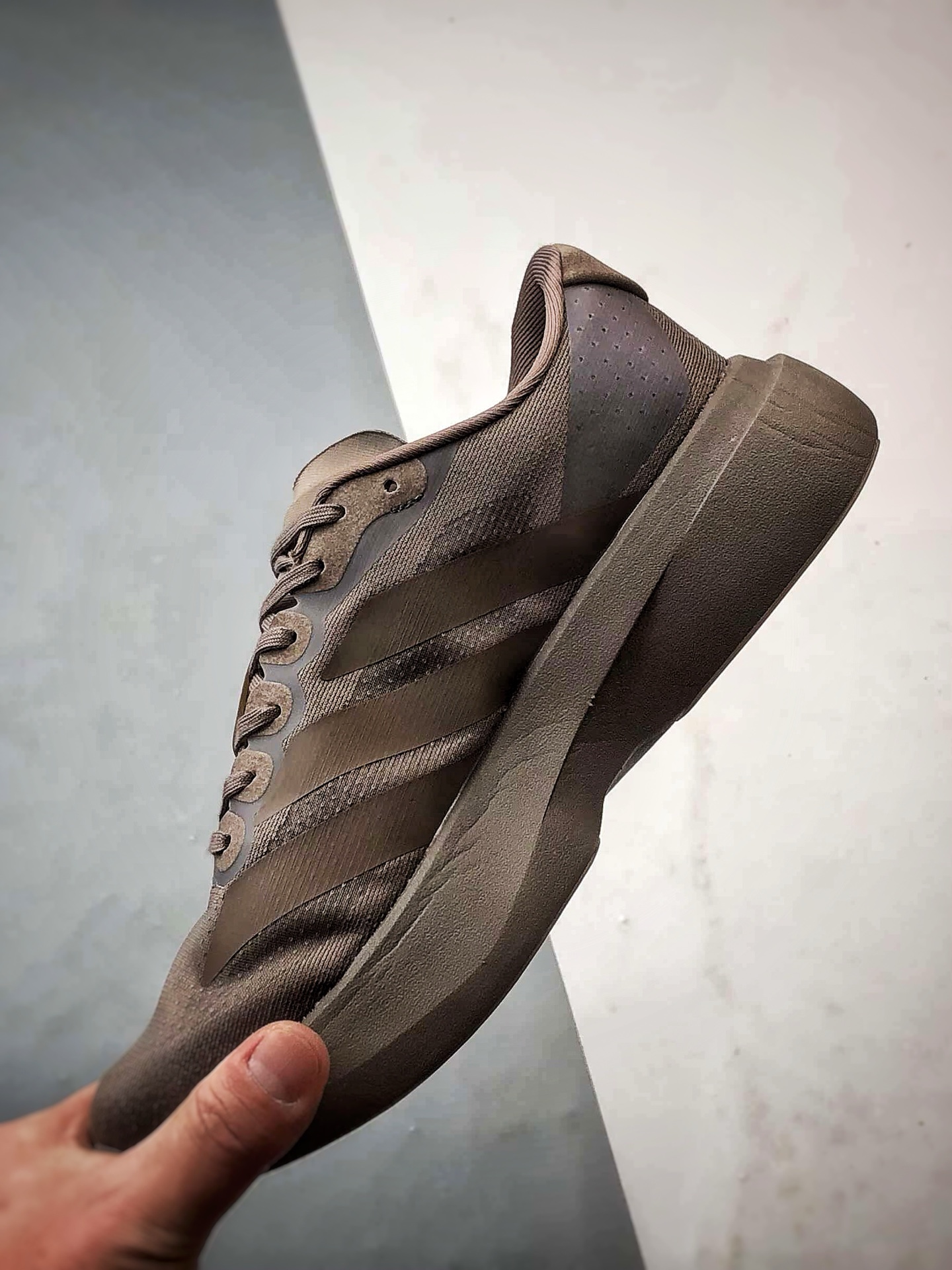 200 AD Adizero Evo SL 棕色 零度系列马拉松轻量竞速运动跑鞋 KJ1439