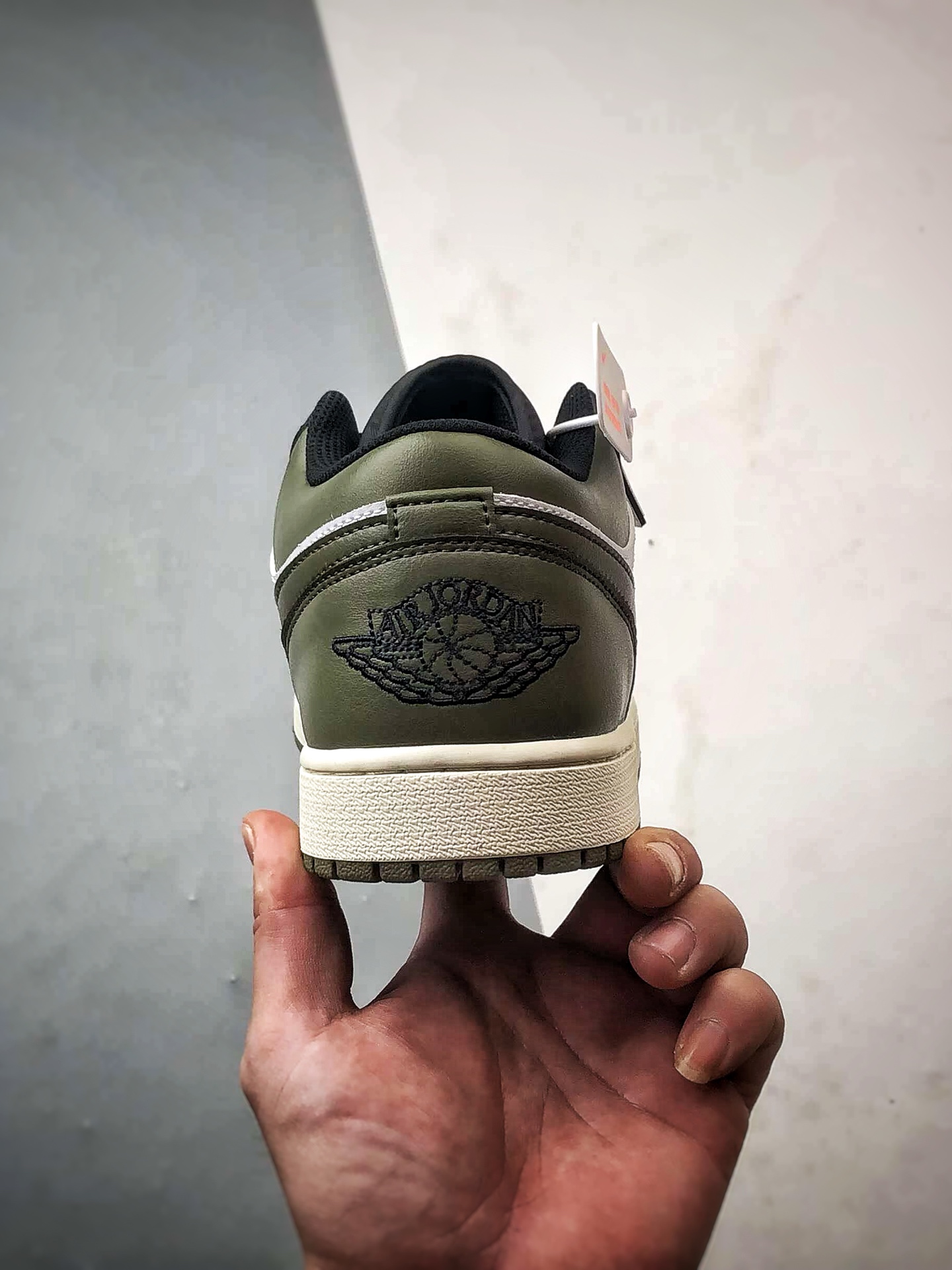 Air Jordan 1 Low 黑白绿 553558-092
