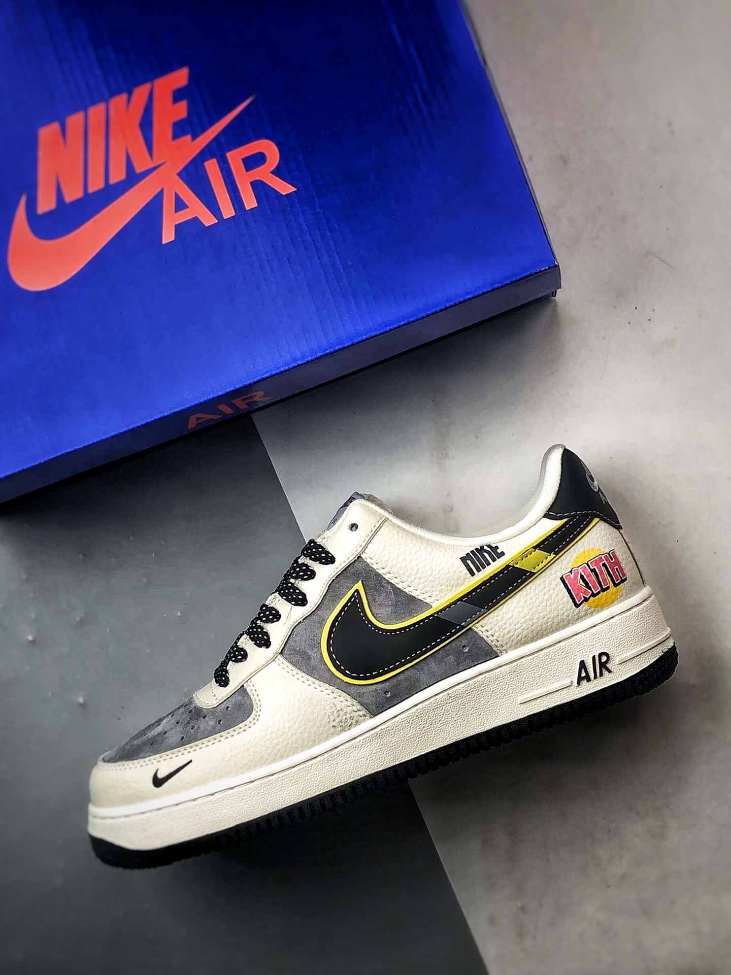 Kith x Air Force 1 Low 米灰黑黄 SY1388-013