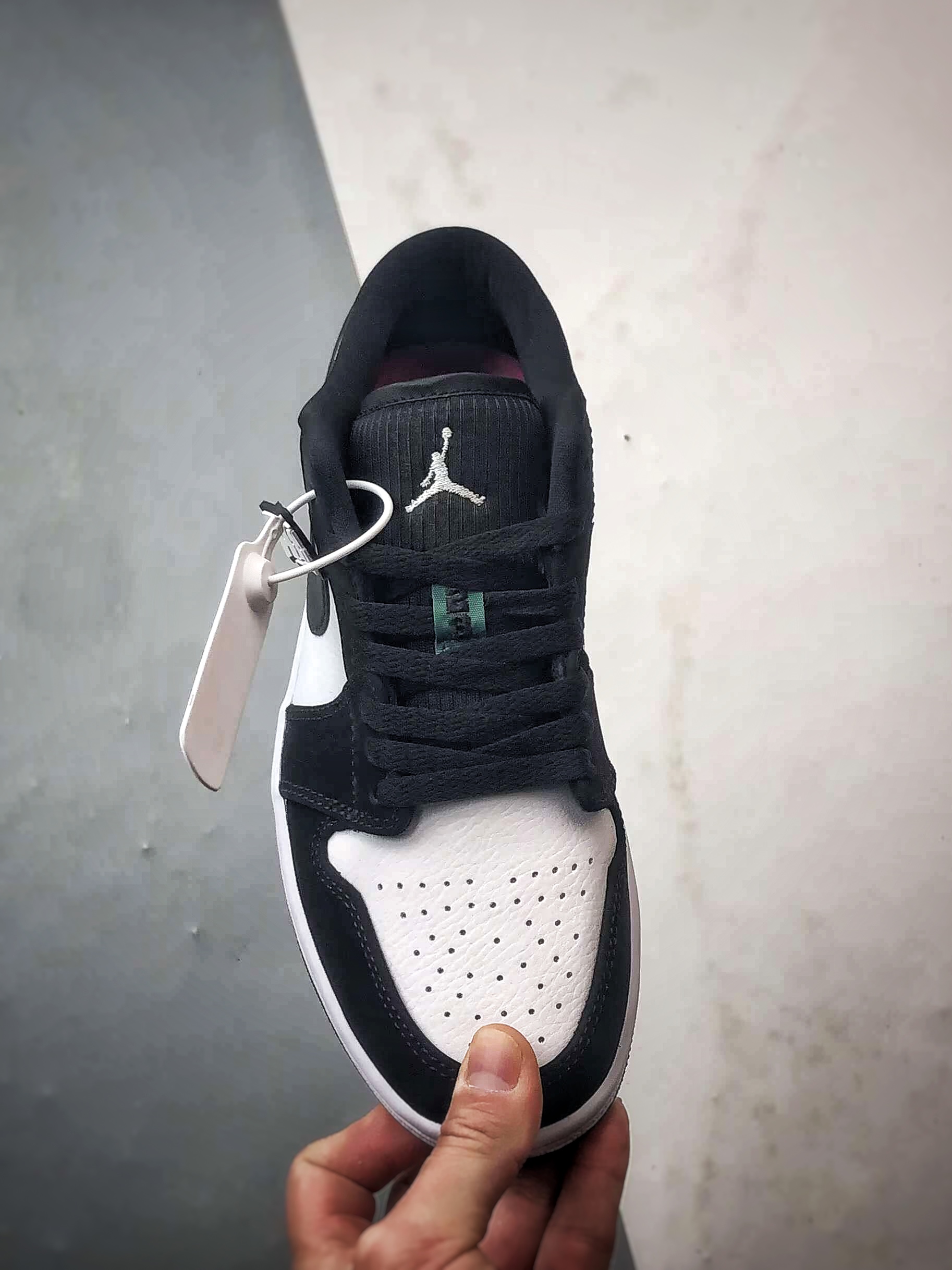 Air Jordan 1 Low 黑白绿 553558-113