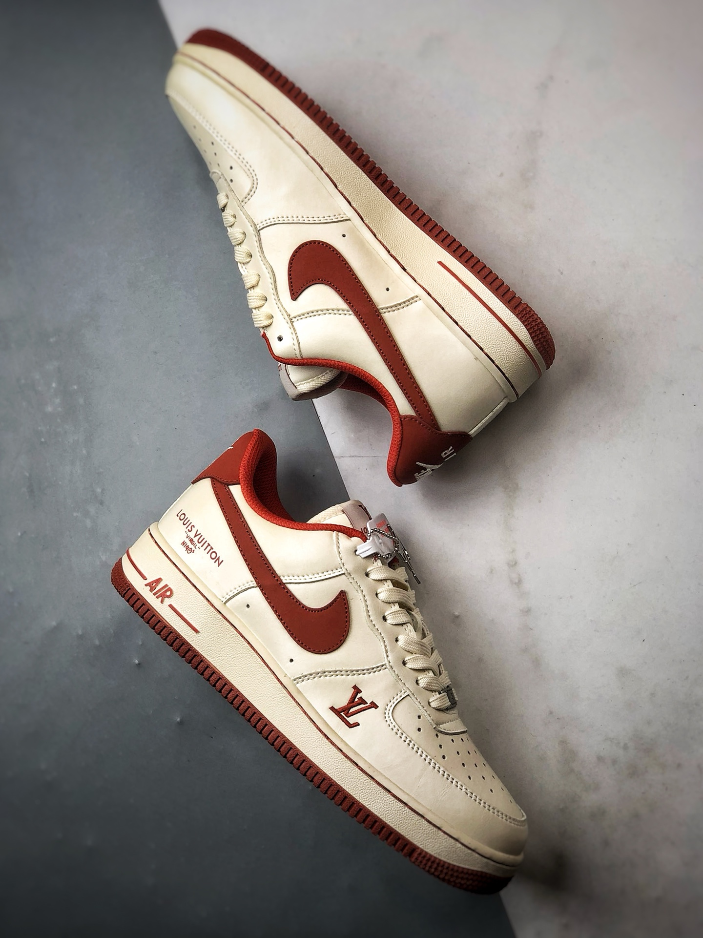 LV x Air Force 1 Low 米橙红 NH0601-588