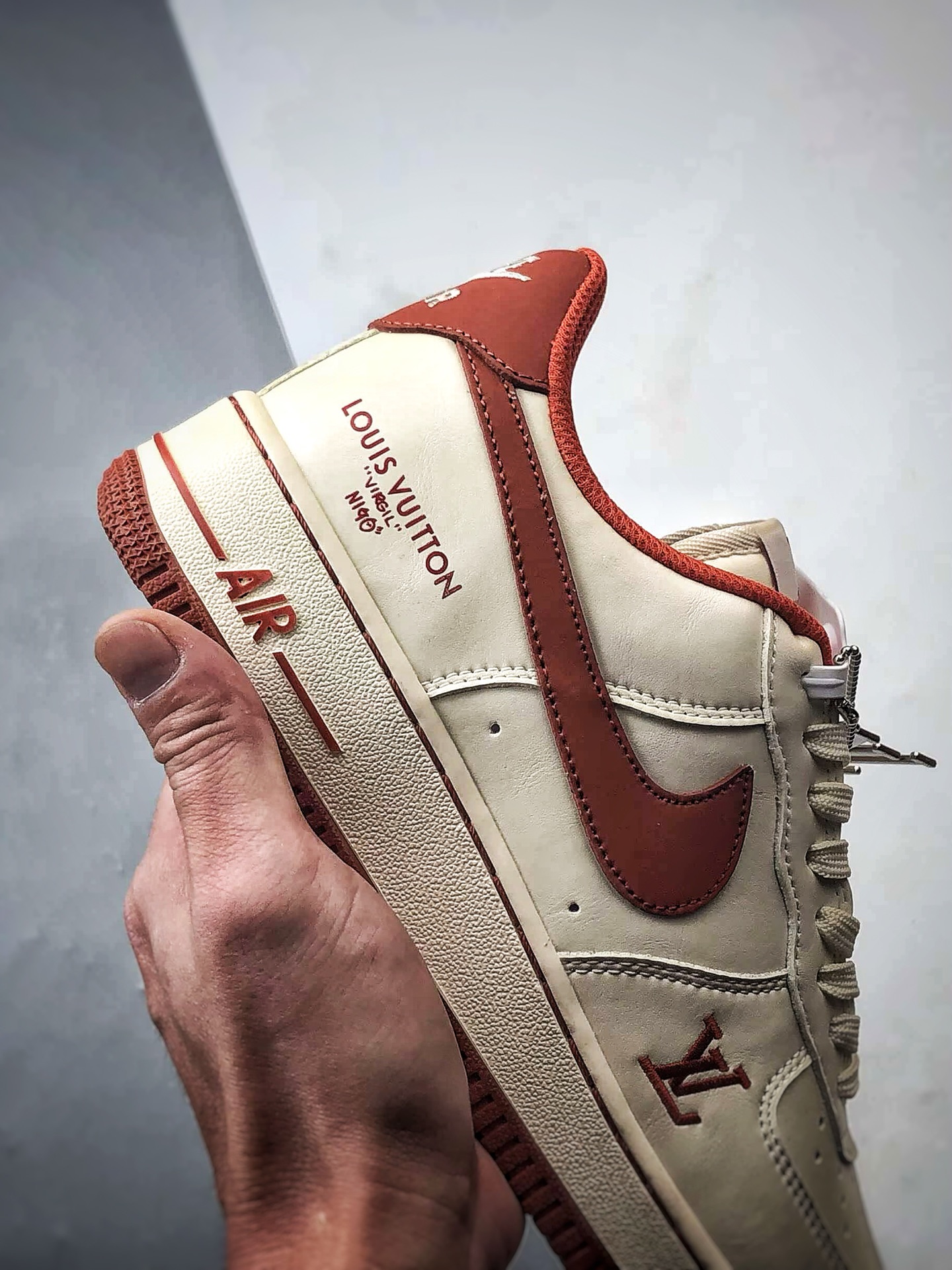 LV x Air Force 1 Low 米橙红 NH0601-588