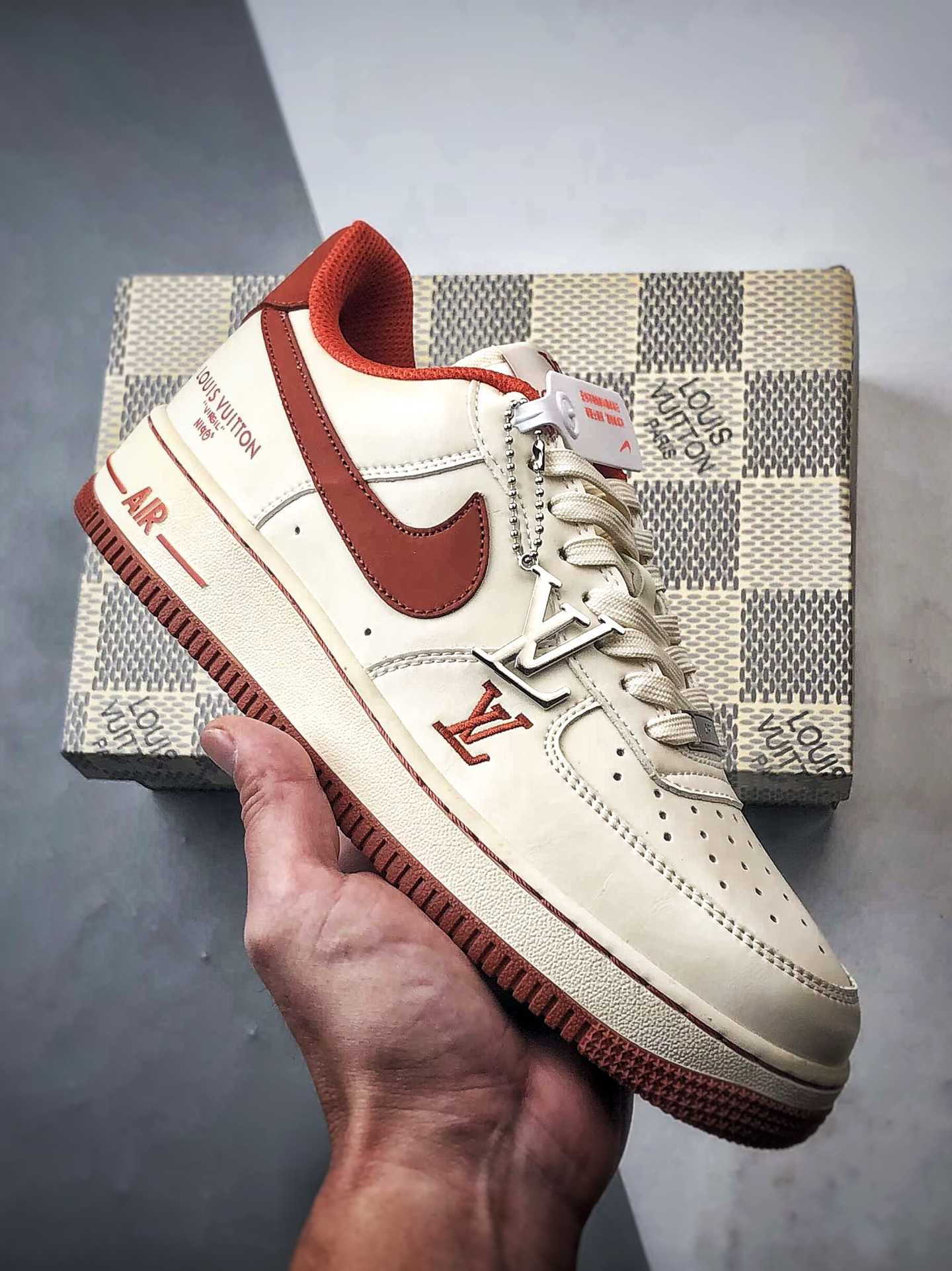 LV x Air Force 1 Low 米橙红 NH0601-588