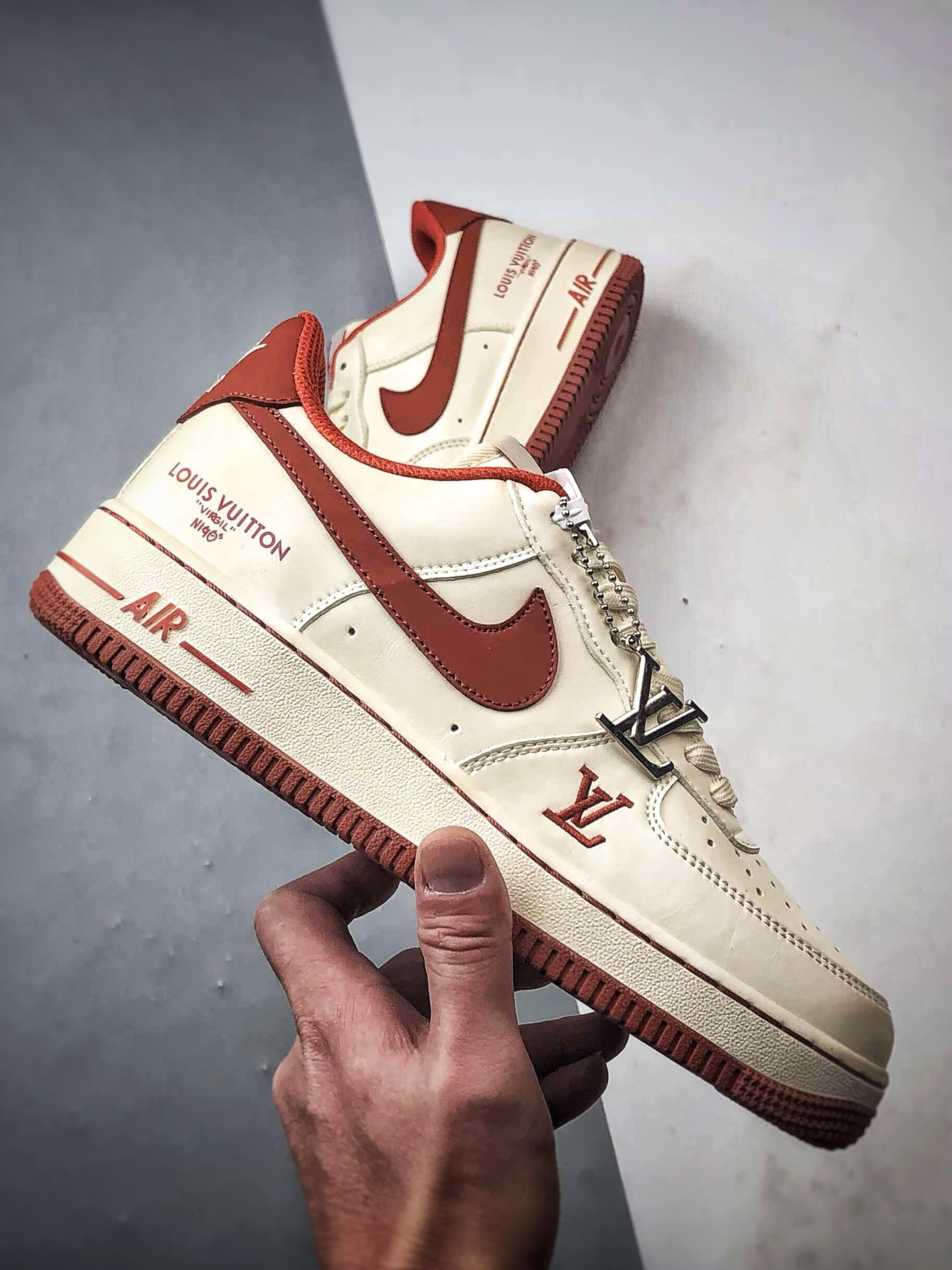 LV x Air Force 1 Low 米橙红 NH0601-588