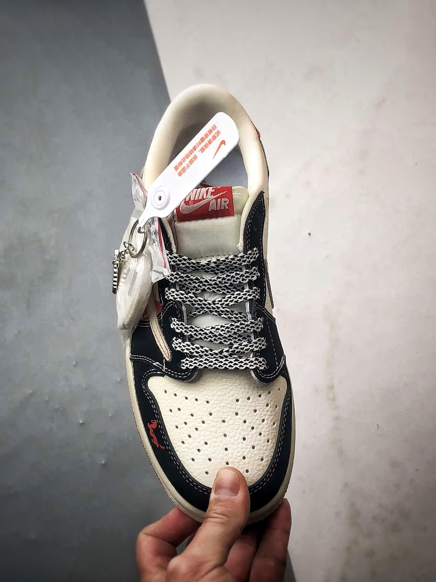 290 Air Jordan 1 Low ”高端定制” 马年限定米黑红倒钩 XS2025-086