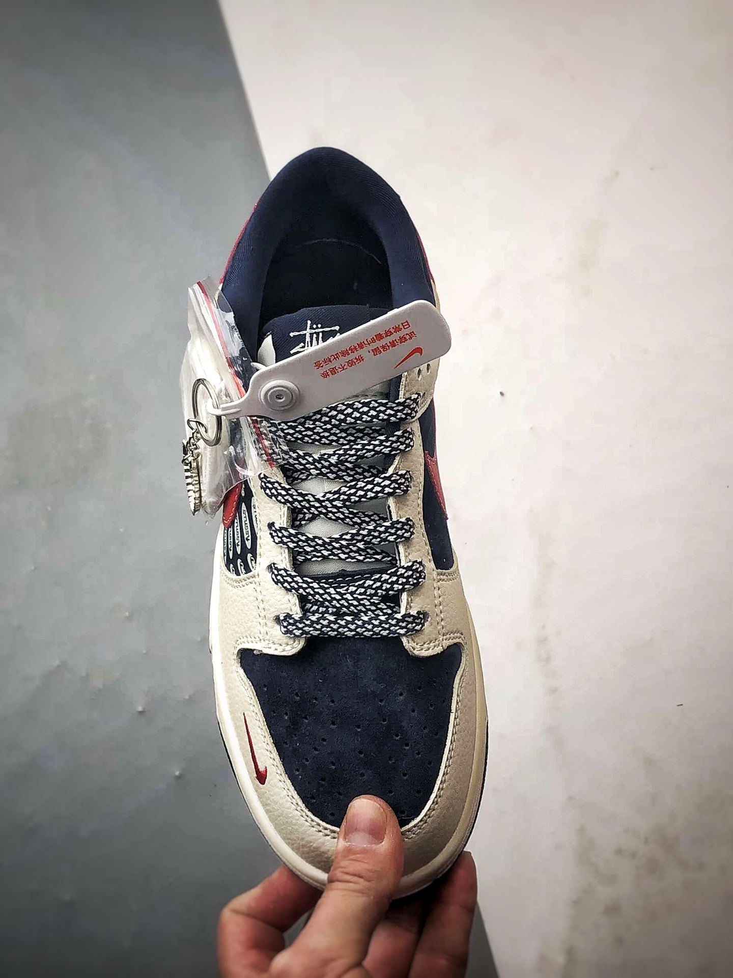 NK Dunk Low Retro ”DIY高端定制” 斯图西印花米蓝红 低帮休闲运动板鞋 DD1988-008