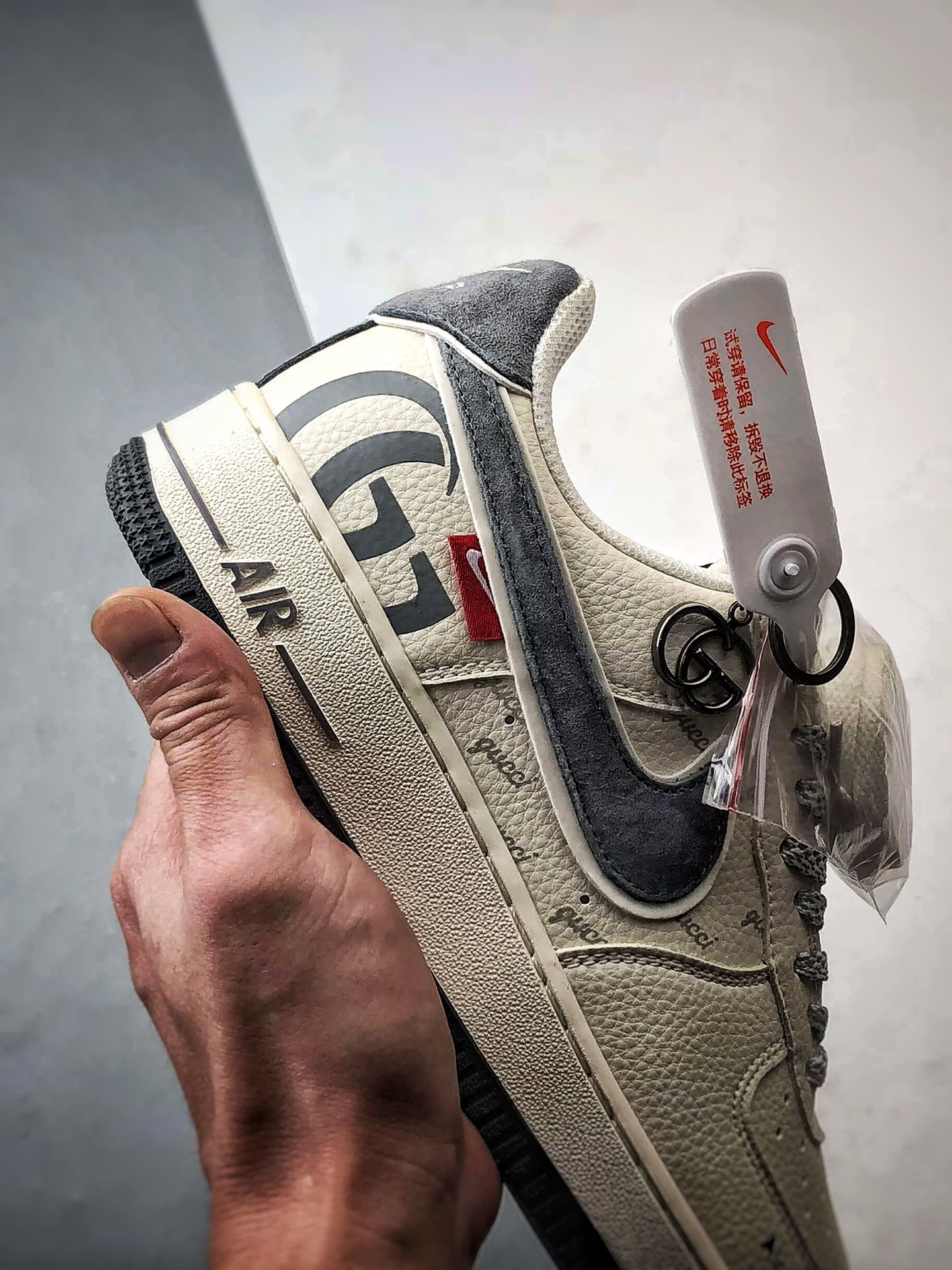 Gucci x Air Force 1 Low 米白灰 XL1982-330 Gucci x Air Force 1 Low 米白灰 XL1982-330