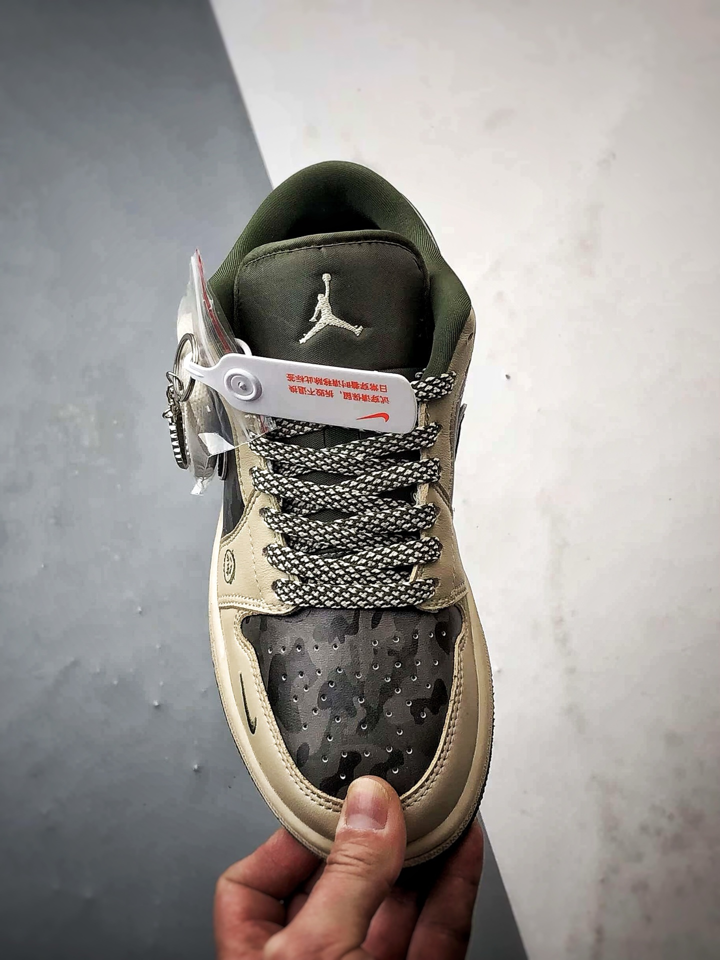Air Jordan 1 Low ”高端定制” 北面棕绿迷彩 QG1988-017 Air Jordan 1 Low ”高端定制” 北面棕绿迷彩 QG1988-017
