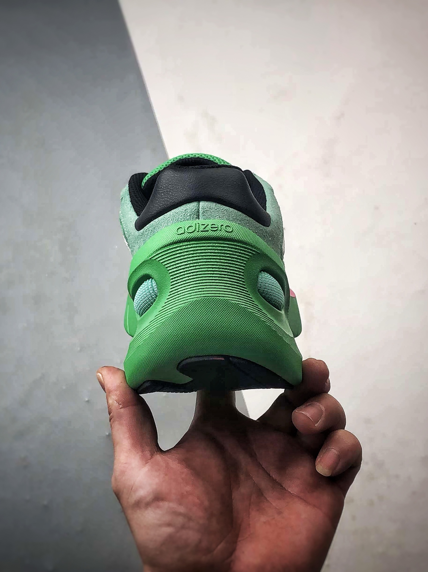 210 AD Adizero Goukana 绿色 复古潮流厚底老爹风运动跑鞋 JP7200