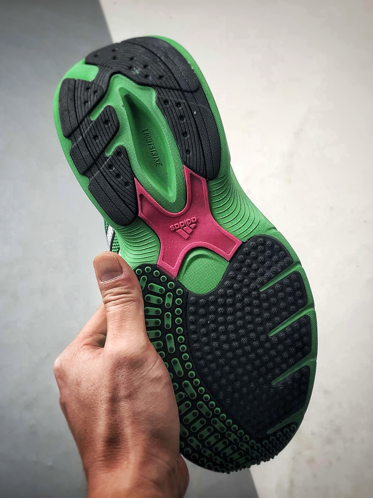 210 AD Adizero Goukana 绿色 复古潮流厚底老爹风运动跑鞋 JP7200