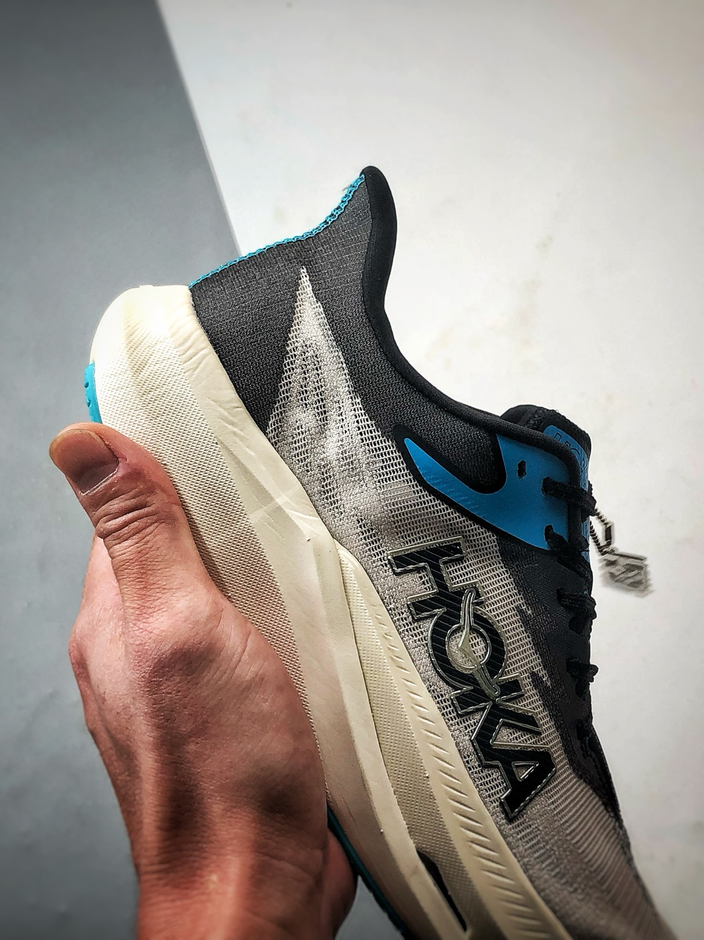 220 Hoka One One Rocket X 3 灰黑蓝 火箭系列3代碳板舒适运动跑步鞋 1168724-WBLC