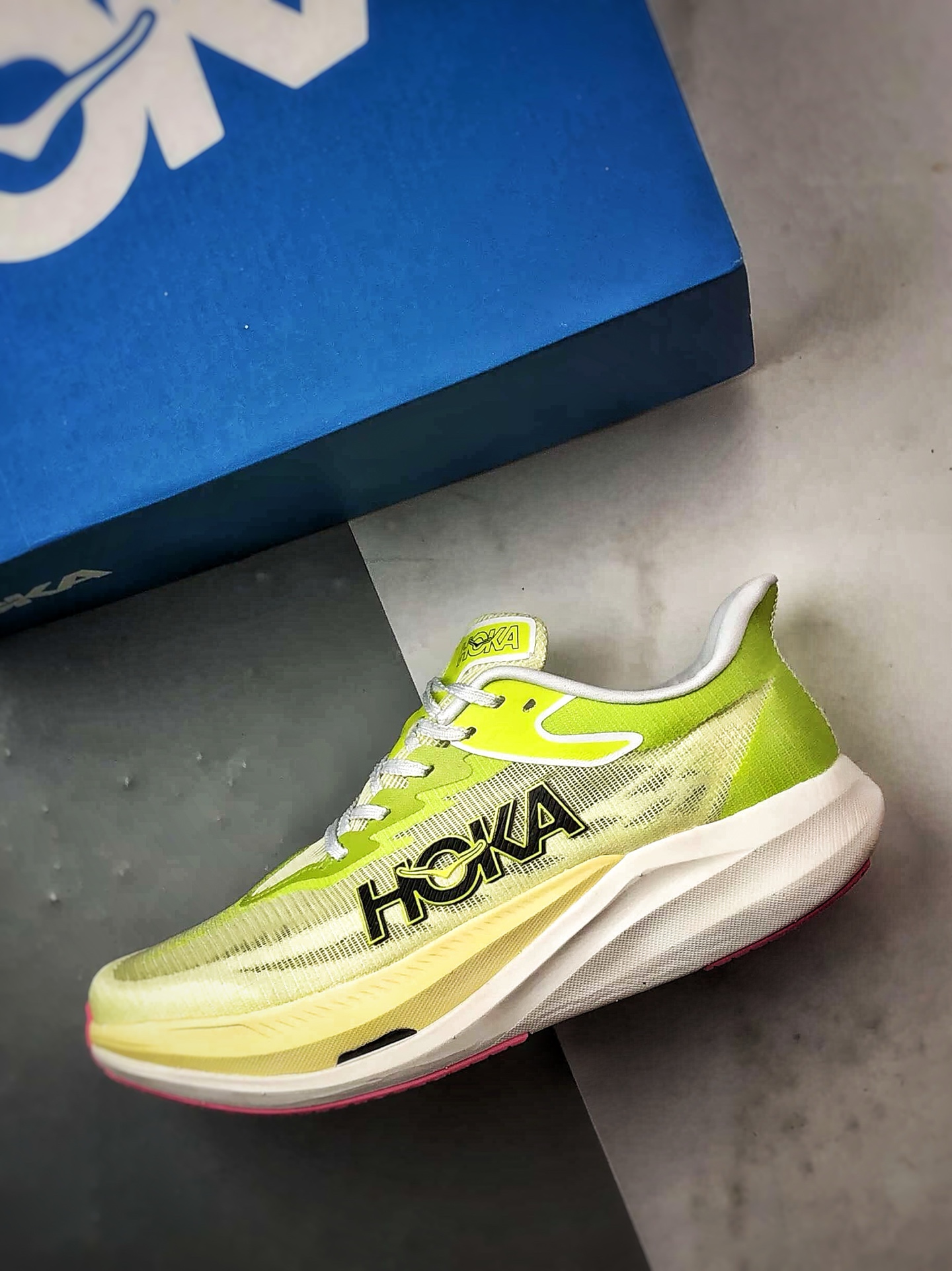Hoka One One Rocket X 3 黄绿色 火箭系列3代碳板舒适运动跑步鞋 1168724-SNLG-Top High Quatity Cheap Sneakers Fashion Clothing Clothes Bags handbags Shoes of all Brand wholesale With The best Quality And Beautiful Price from China Factory Chinese suppliers wholesaler seller Hoka One One Rocket X 3 黄绿色 火箭系列3代碳板舒适运动跑步鞋 1168724-SNLG