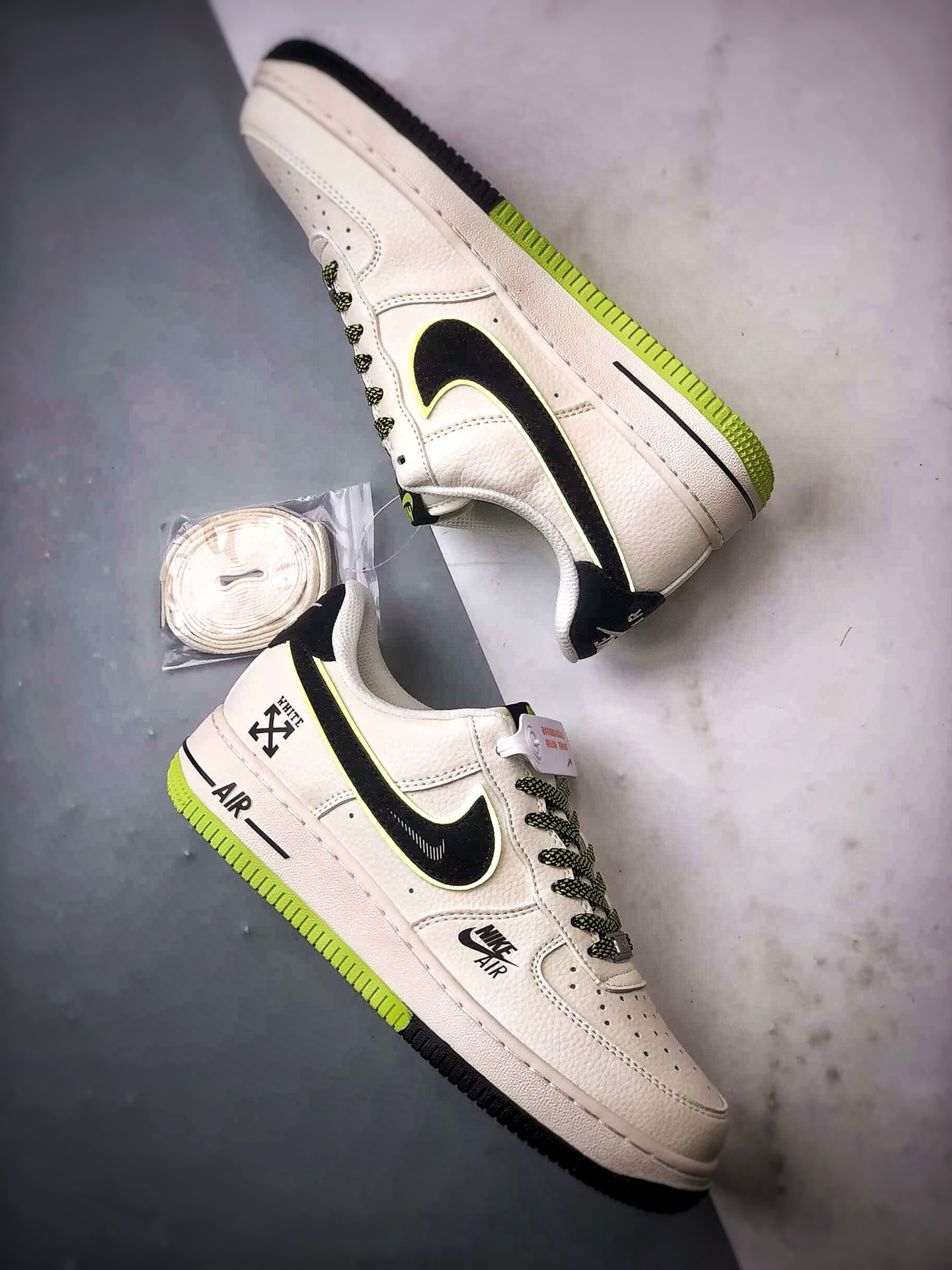 280 OW x Air Force 1 Low 米黑绿 QW5836-023-Chinese UA Cheap High Quatity Brand Clothes Bags handbags Sneakers wholesale wholesaler seller from China Factory suppliers Fashion Clothing Shoes best Quality Beautiful Price 280 OW x Air Force 1 Low 米黑绿 QW5836-023