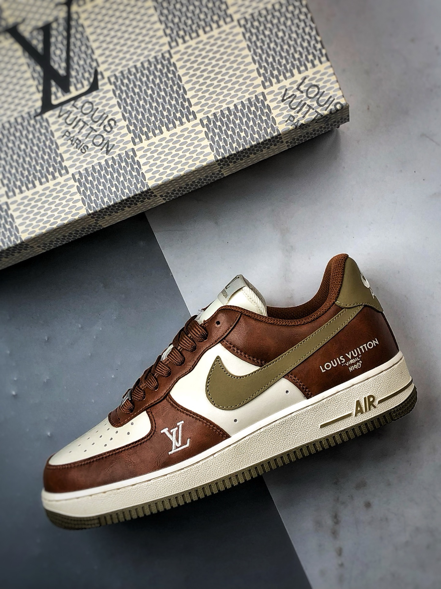 280 LV x Air Force 1 Low 米棕绿 NH0601-590-Chinese UA Cheap High Quatity Brand Clothes Bags handbags Sneakers wholesale wholesaler seller from China Factory suppliers Fashion Clothing Shoes best Quality Beautiful Price 280 LV x Air Force 1 Low 米棕绿 NH0601-590