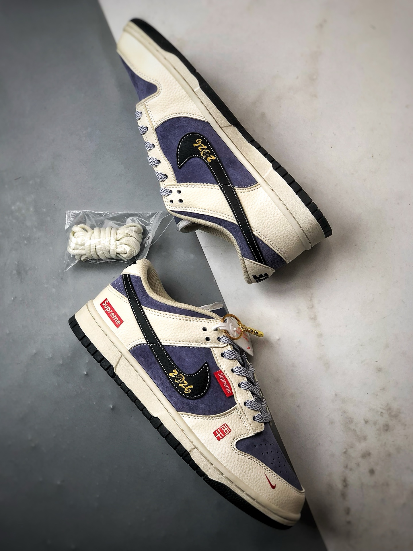 NK Dunk Low Retro ”DIY高端定制” Sup马年限定米黑紫 低帮休闲运动板鞋 DN3168-015-Top High Quatity Cheap Sneakers Fashion Clothing Clothes Bags handbags Shoes of all Brand wholesale With The best Quality And Beautiful Price from China Factory Chinese suppliers wholesaler seller NK Dunk Low Retro ”DIY高端定制” Sup马年限定米黑紫 低帮休闲运动板鞋 DN3168-015