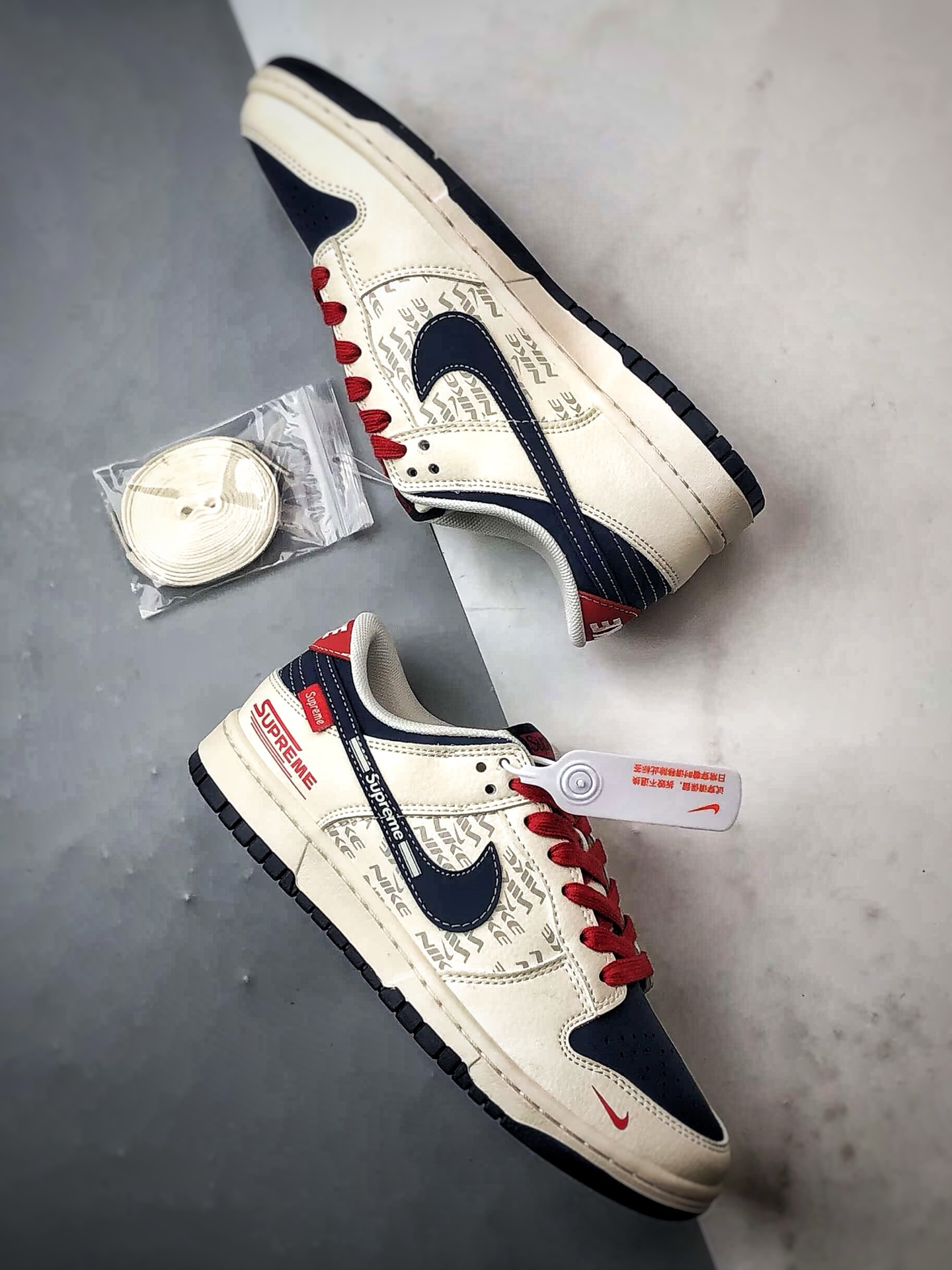 290 NK Dunk Low Retro ”DIY高端定制” Sup米蓝红 低帮休闲运动板鞋 XD1588-241