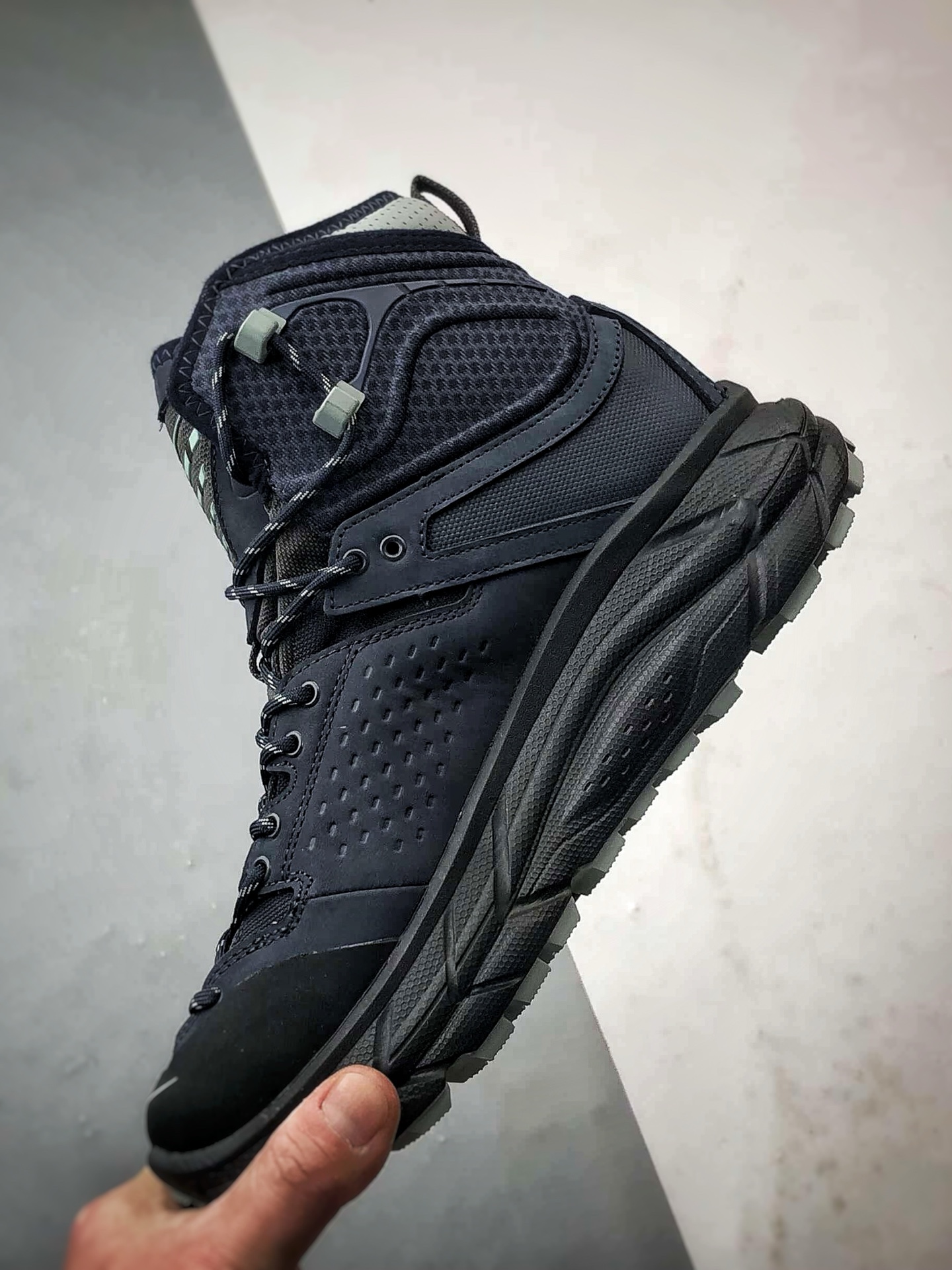 470 JL-A.L x Hoka One One Tor Uitra High 深蓝色 托亚潮流户外高帮越野登山功能鞋 1144651-BJ