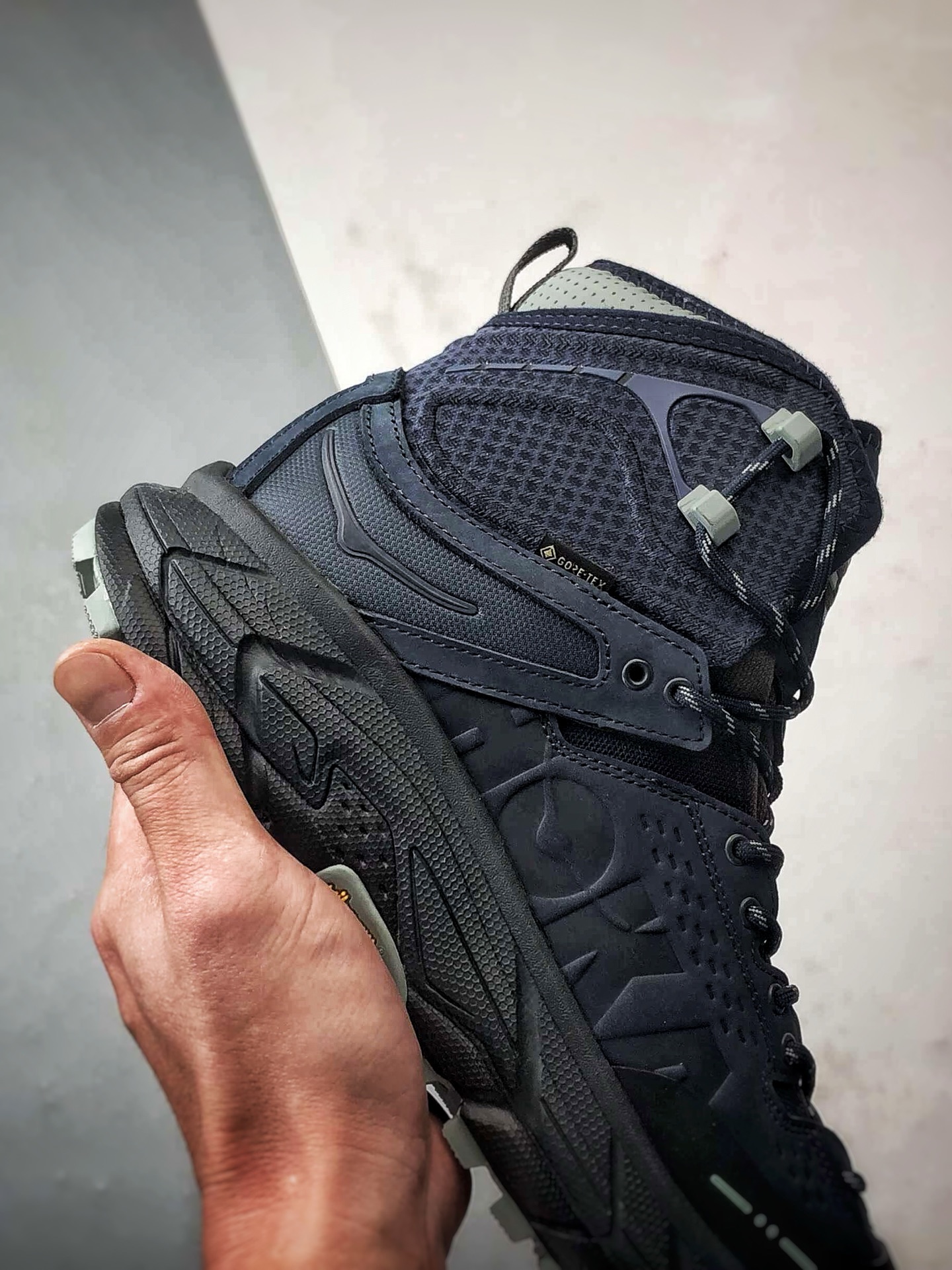 470 JL-A.L x Hoka One One Tor Uitra High 深蓝色 托亚潮流户外高帮越野登山功能鞋 1144651-BJ