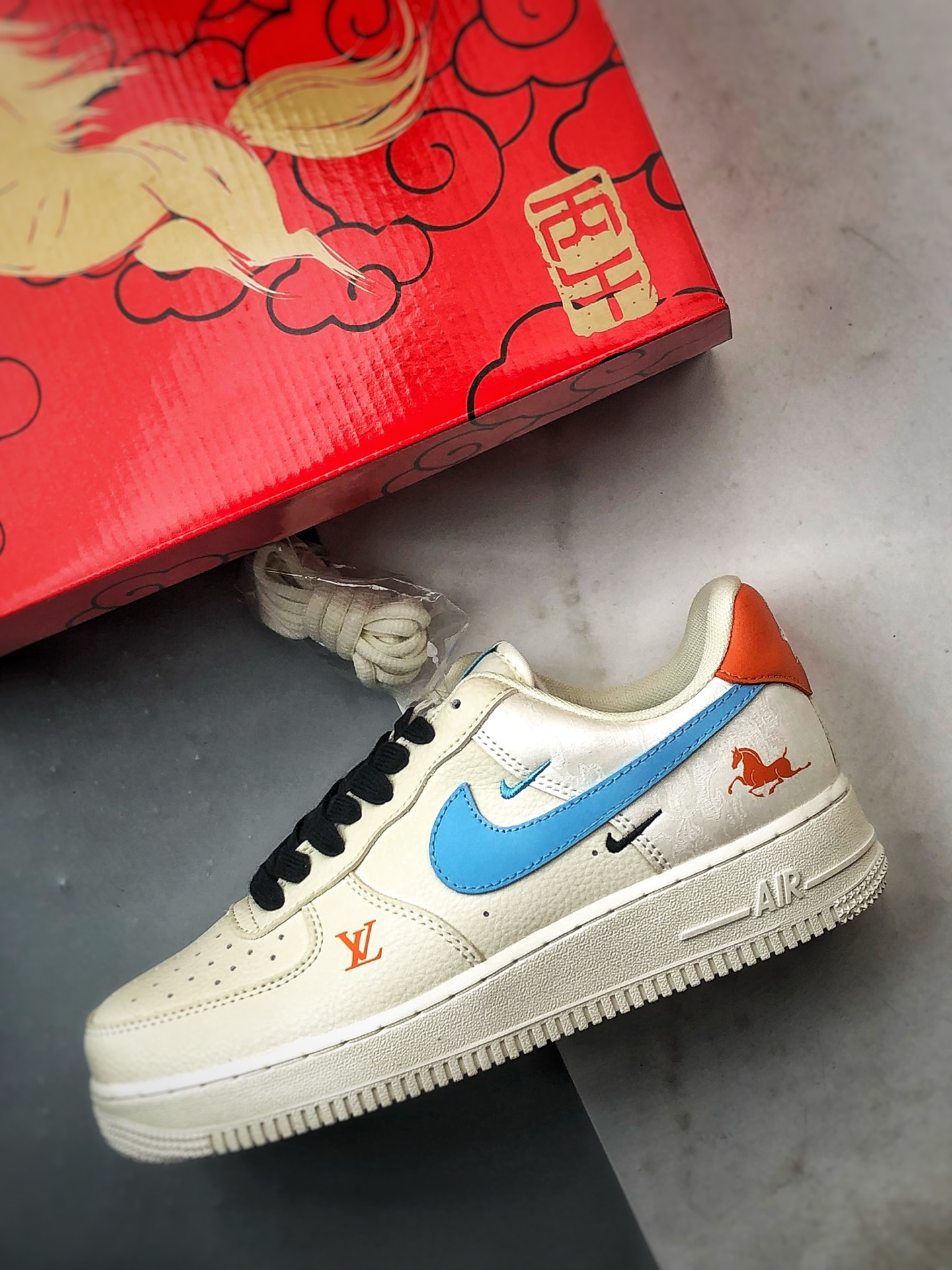 280 Air Force 1 '07 Low 马年限定米蓝橙 FV3694-100-Chinese UA Cheap High Quatity Brand Clothes Bags handbags Sneakers wholesale wholesaler seller from China Factory suppliers Fashion Clothing Shoes best Quality Beautiful Price 280 Air Force 1 '07 Low 马年限定米蓝橙 FV3694-100