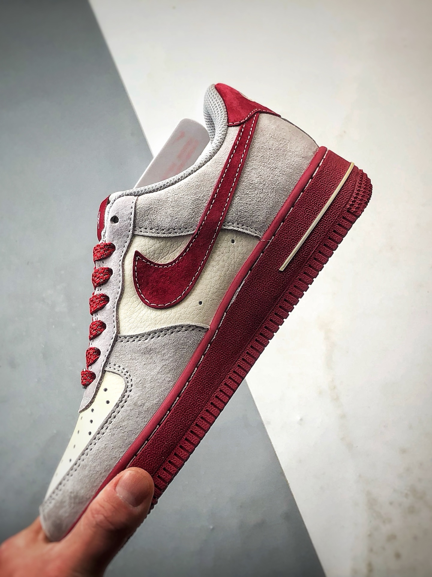 280 Stussy x Air Force 1 Low 米灰红 JP8048-076