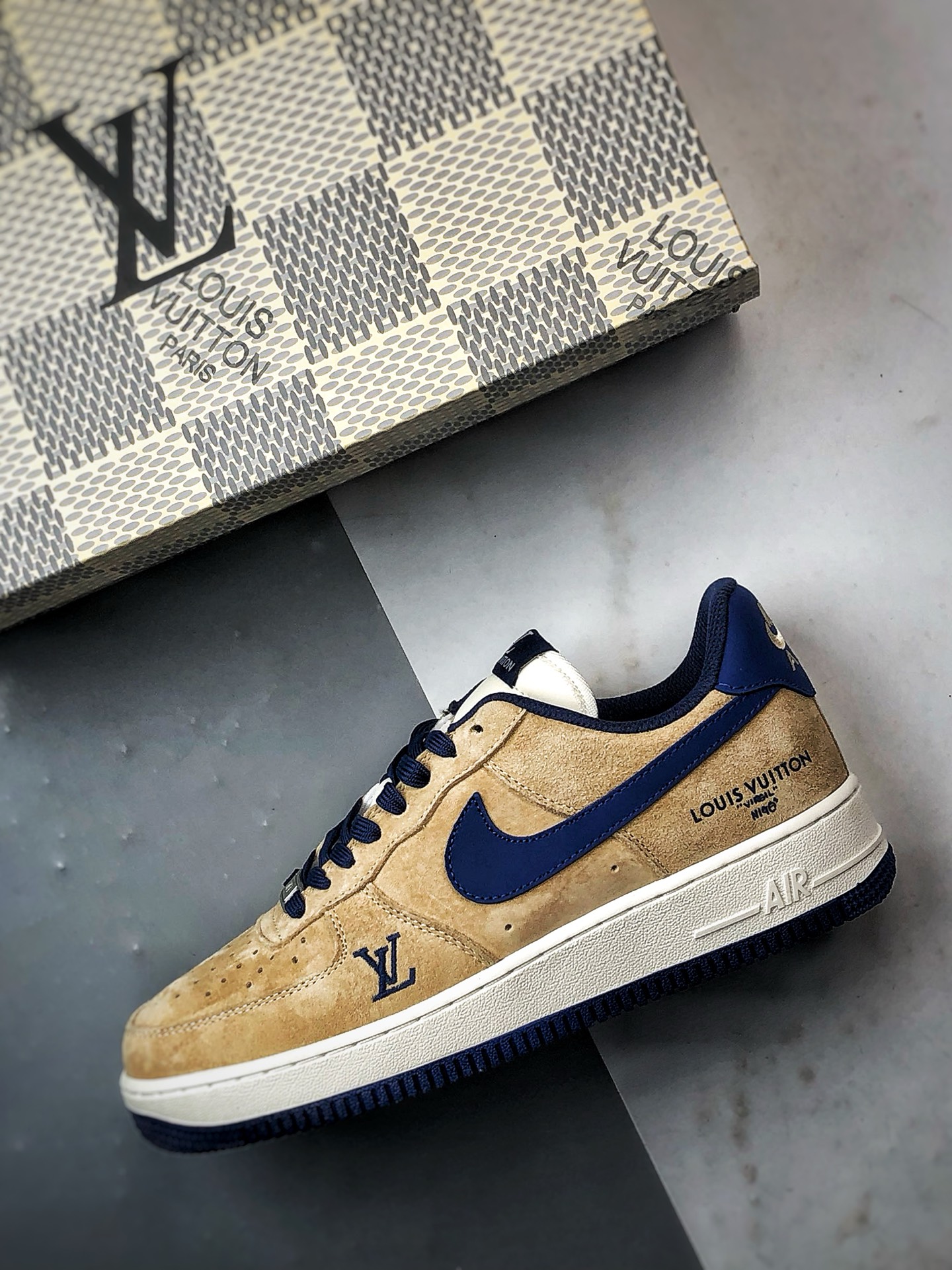 280 LV x Air Force 1 Low 麂皮棕蓝 JP2046-106