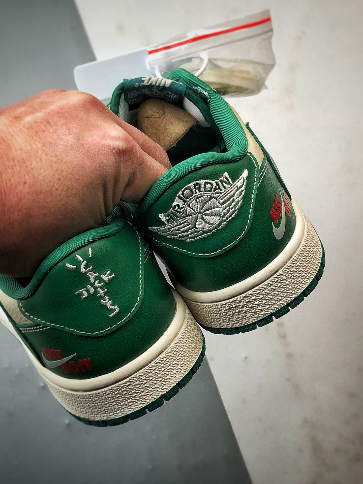 290 Air Jordan 1 Low ”高端定制” 米白绿倒钩 LD2028-069