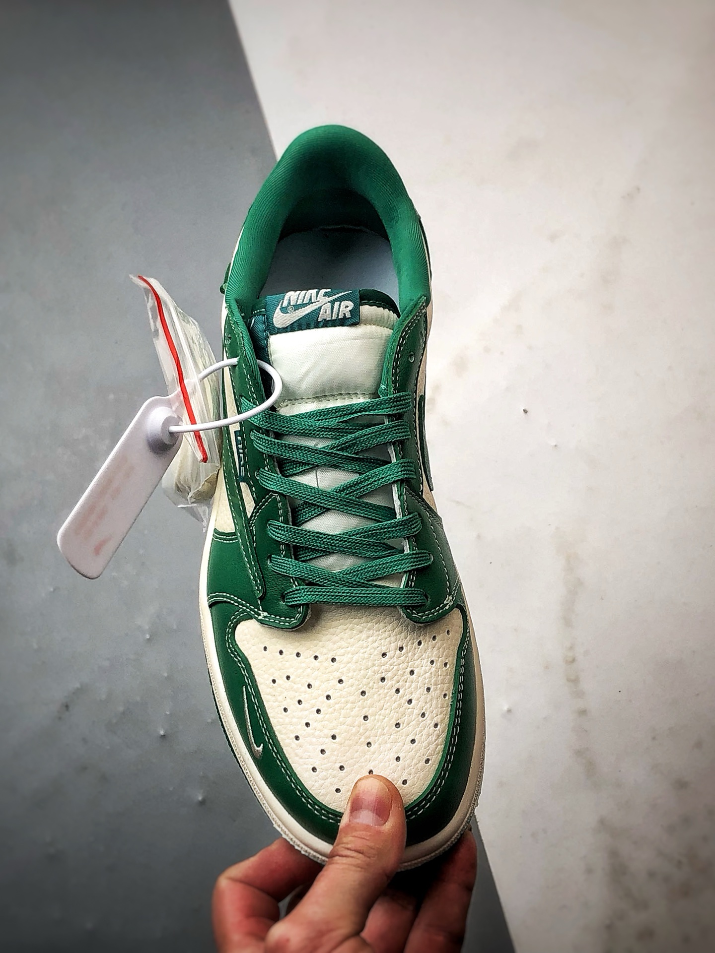 290 Air Jordan 1 Low ”高端定制” 米白绿倒钩 LD2028-069
