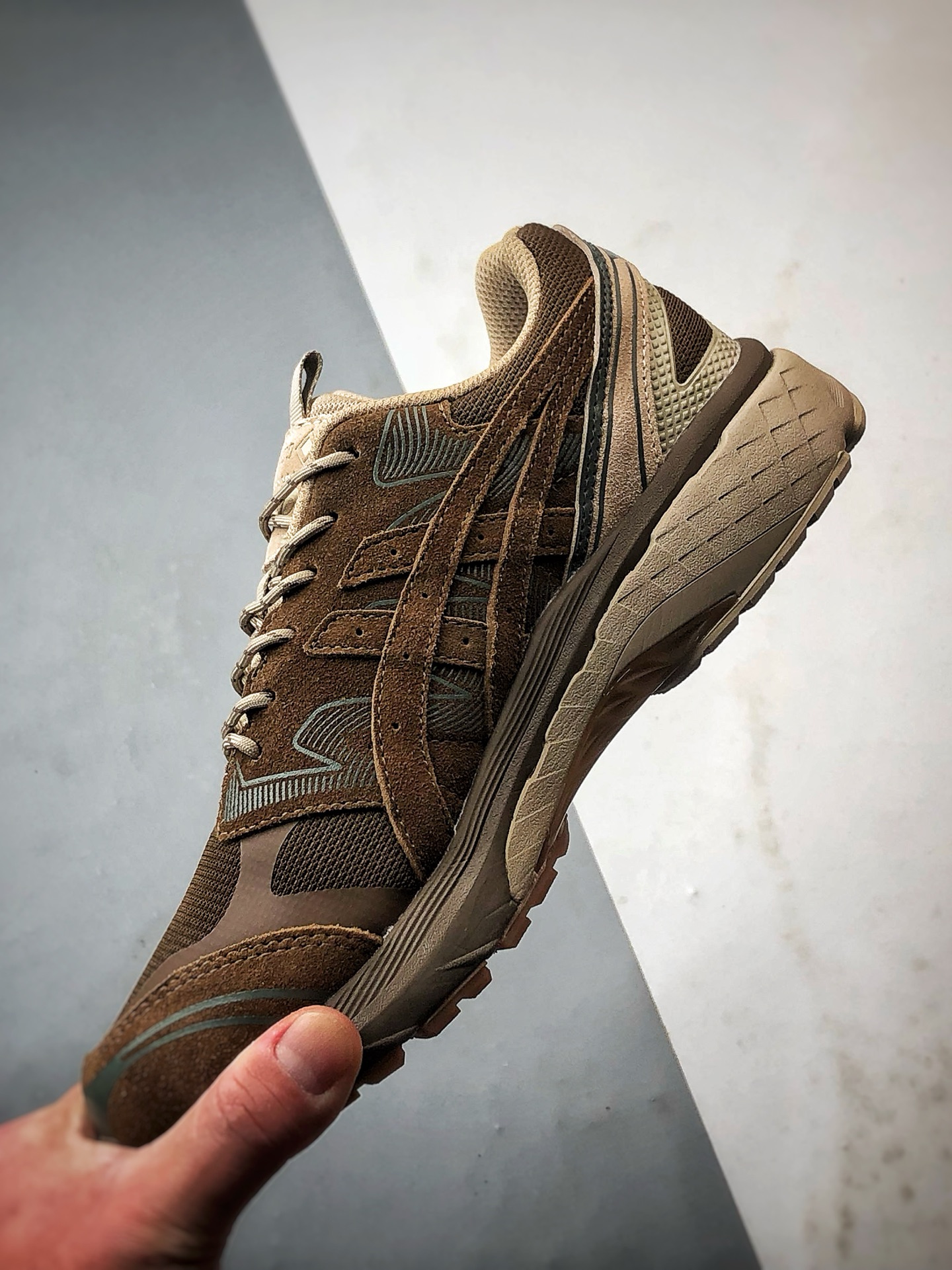 230 Nonnative x Asics Gel-Terrain GTX 棕色 亚瑟士联名款运动休闲透气专业跑鞋 1203A584-200
