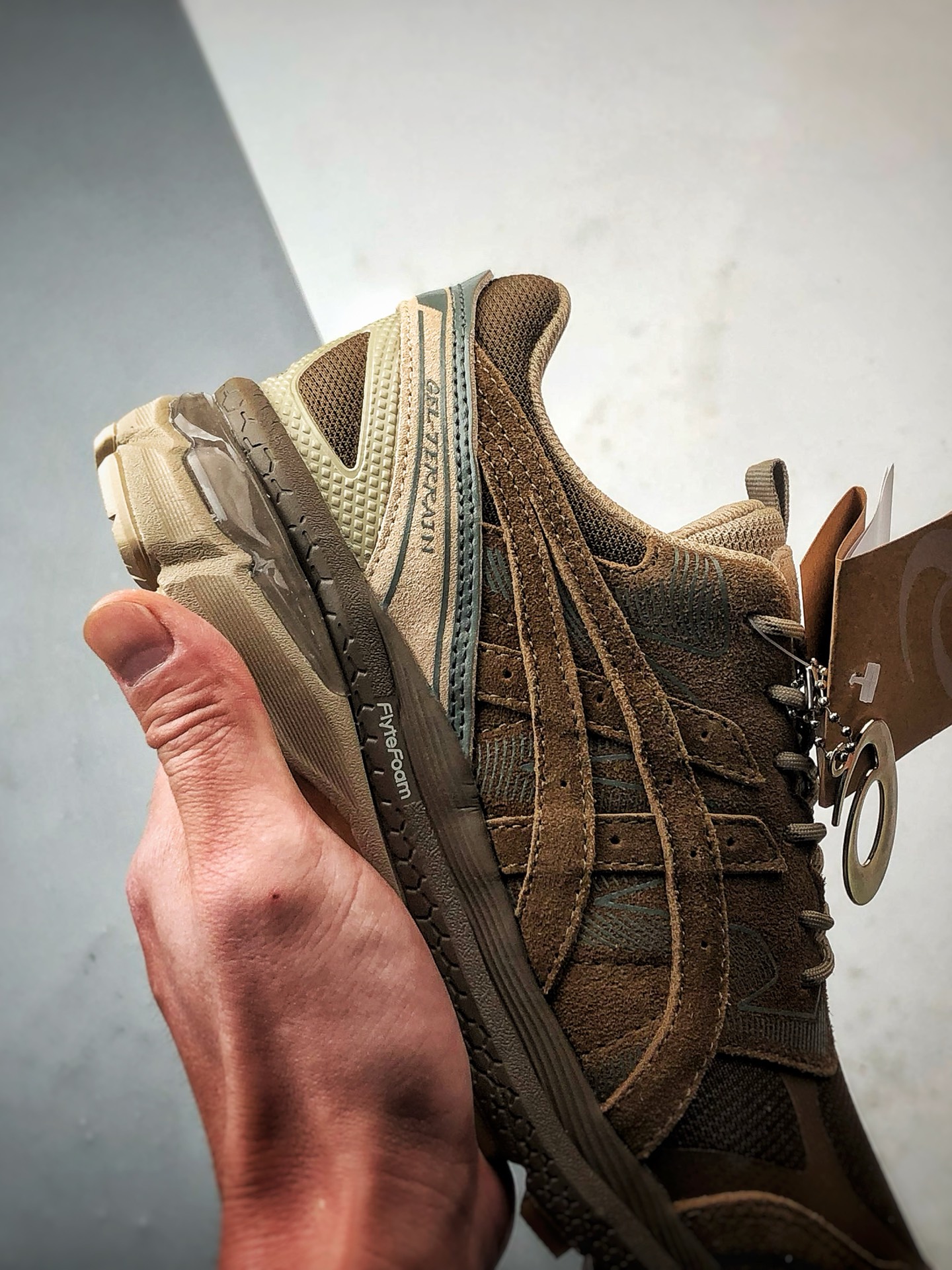 230 Nonnative x Asics Gel-Terrain GTX 棕色 亚瑟士联名款运动休闲透气专业跑鞋 1203A584-200