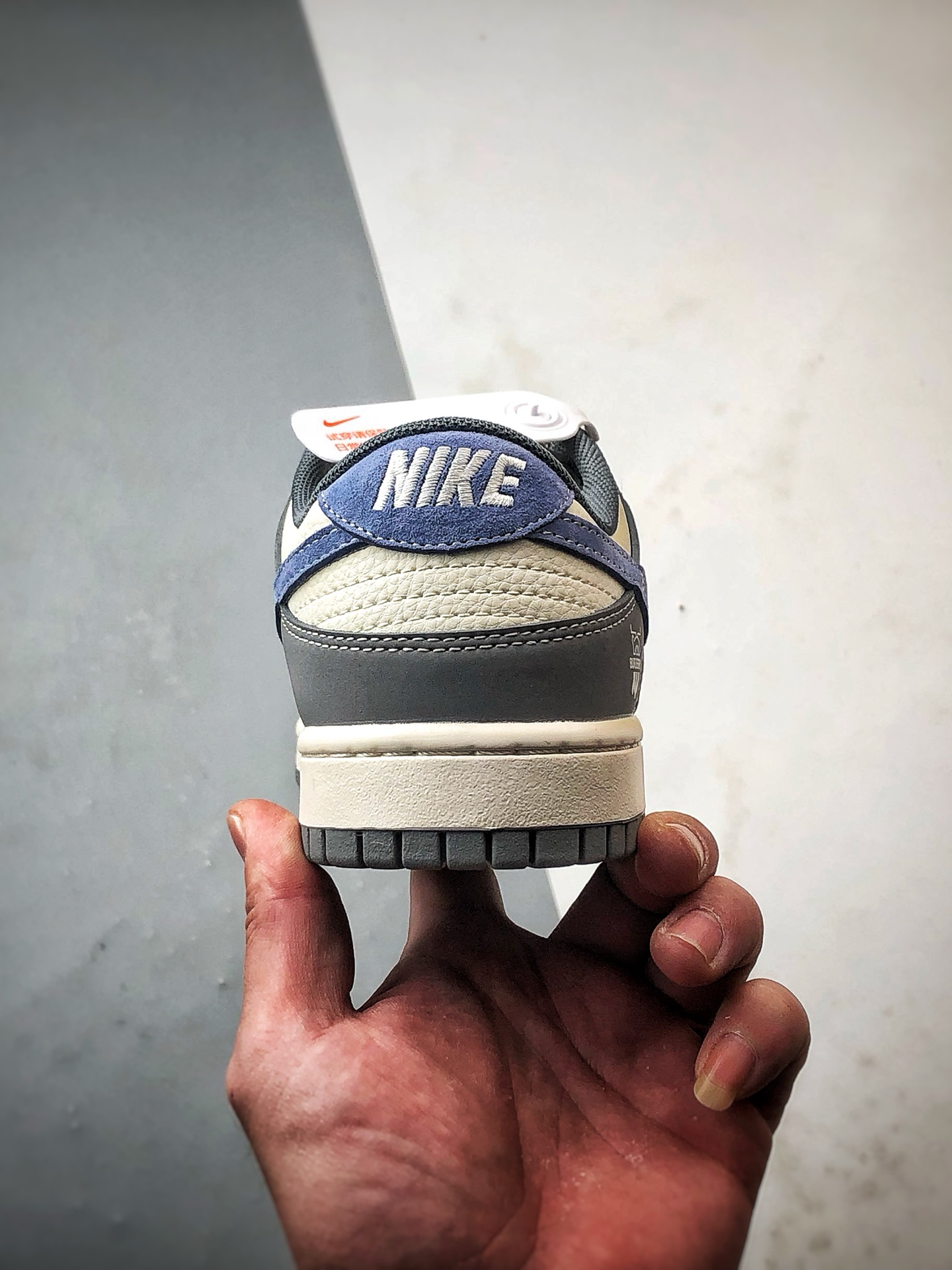 290 NK Dunk Low Retro ”DIY高端定制” 巴宝莉米白灰蓝 低帮休闲运动板鞋 JP1648-035