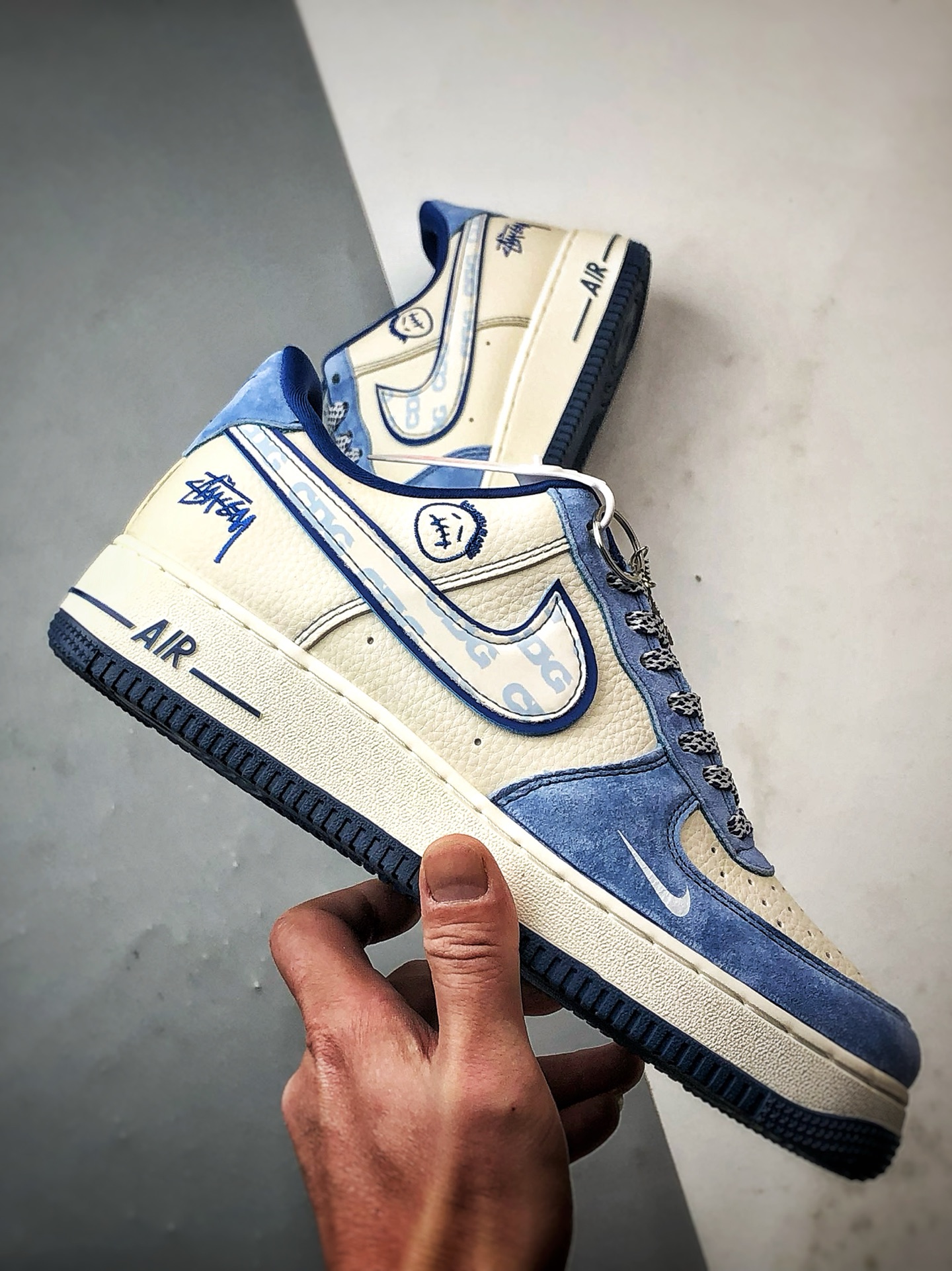 280 Stussy x Air Force 1 Low 米白蓝 SY1388-020-Chinese UA Cheap High Quatity Brand Clothes Bags handbags Sneakers wholesale wholesaler seller from China Factory suppliers Fashion Clothing Shoes best Quality Beautiful Price 280 Stussy x Air Force 1 Low 米白蓝 SY1388-020