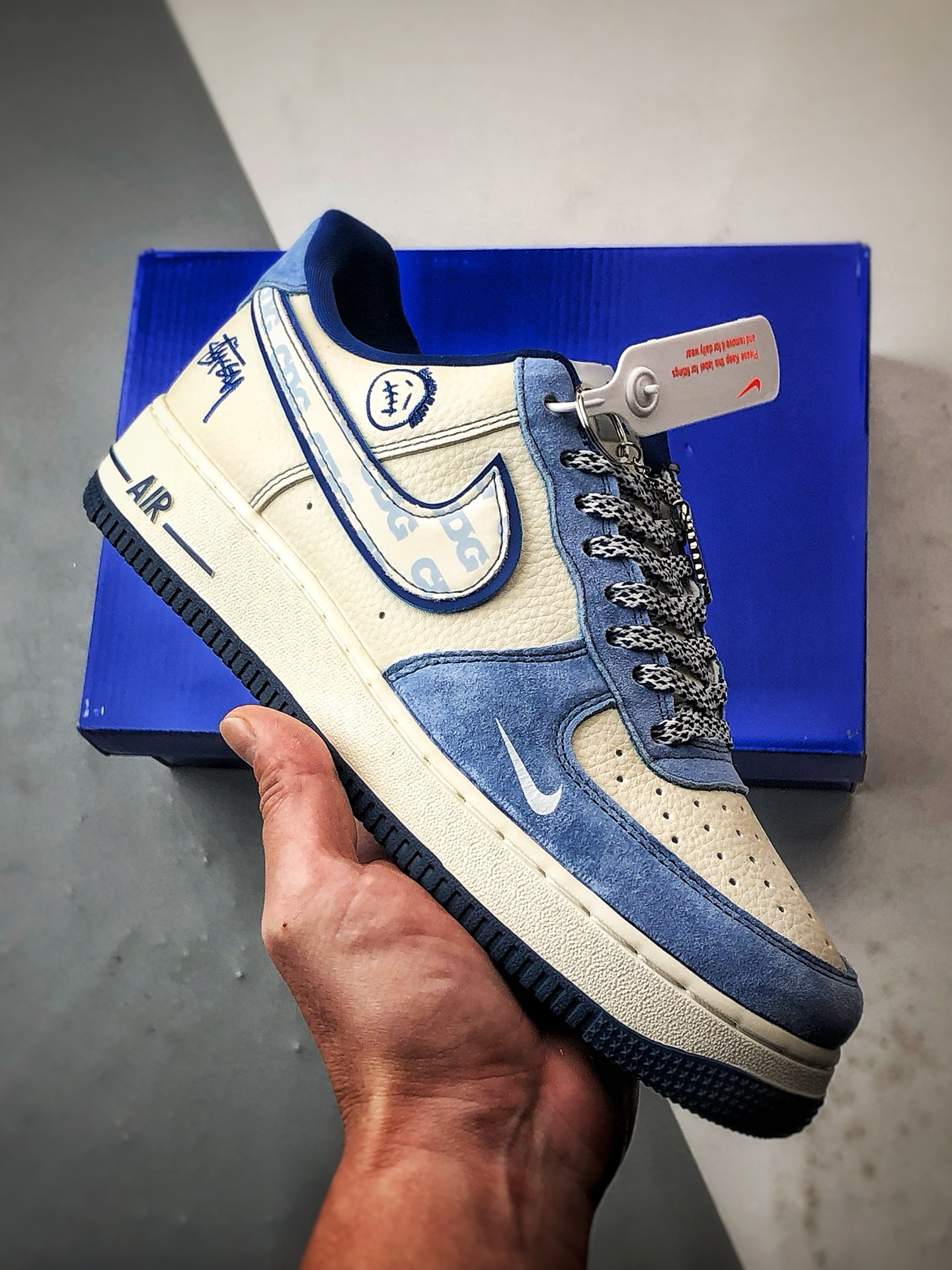 280 Stussy x Air Force 1 Low 米白蓝 SY1388-020-Chinese UA Cheap High Quatity Brand Clothes Bags handbags Sneakers wholesale wholesaler seller from China Factory suppliers Fashion Clothing Shoes best Quality Beautiful Price 280 Stussy x Air Force 1 Low 米白蓝 SY1388-020