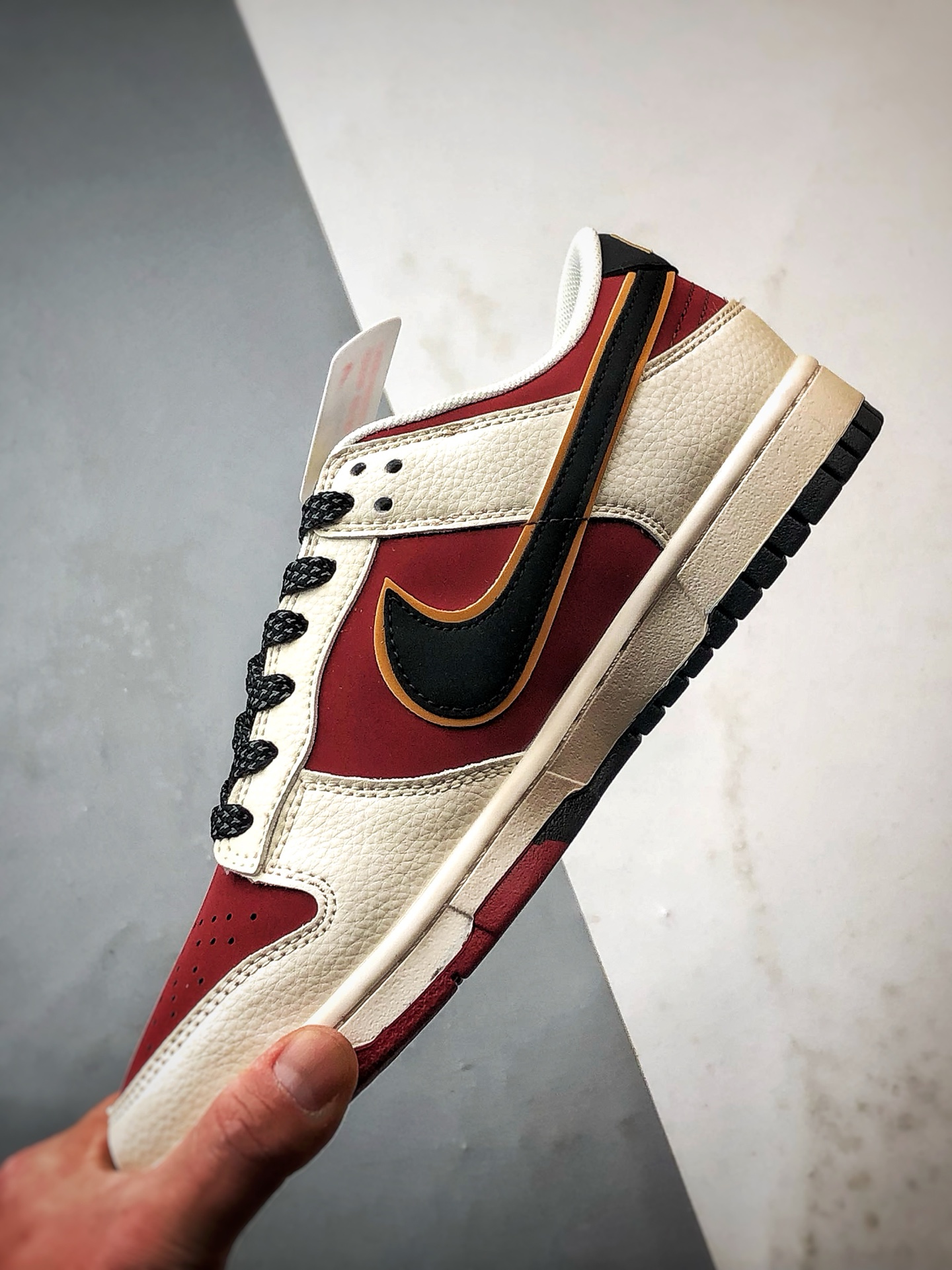 NK Dunk Low Retro ”DIY高端定制” 马年限定米红黑 低帮休闲运动板鞋 QW5288-113-Top High Quatity Cheap Sneakers Fashion Clothing Clothes Bags handbags Shoes of all Brand wholesale With The best Quality And Beautiful Price from China Factory Chinese suppliers wholesaler seller NK Dunk Low Retro ”DIY高端定制” 马年限定米红黑 低帮休闲运动板鞋 QW5288-113
