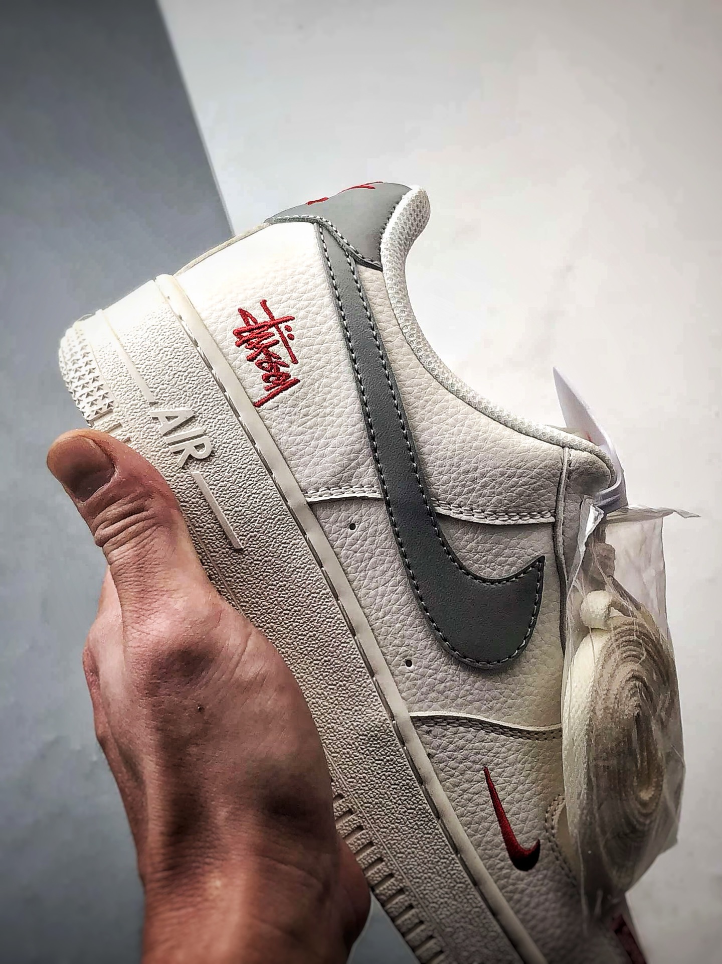 Stussy x Air Force 1 Low 米白灰 MM3399-803-Top High Quatity Cheap Sneakers Fashion Clothing Clothes Bags handbags Shoes of all Brand wholesale With The best Quality And Beautiful Price from China Factory Chinese suppliers wholesaler seller Stussy x Air Force 1 Low 米白灰 MM3399-803