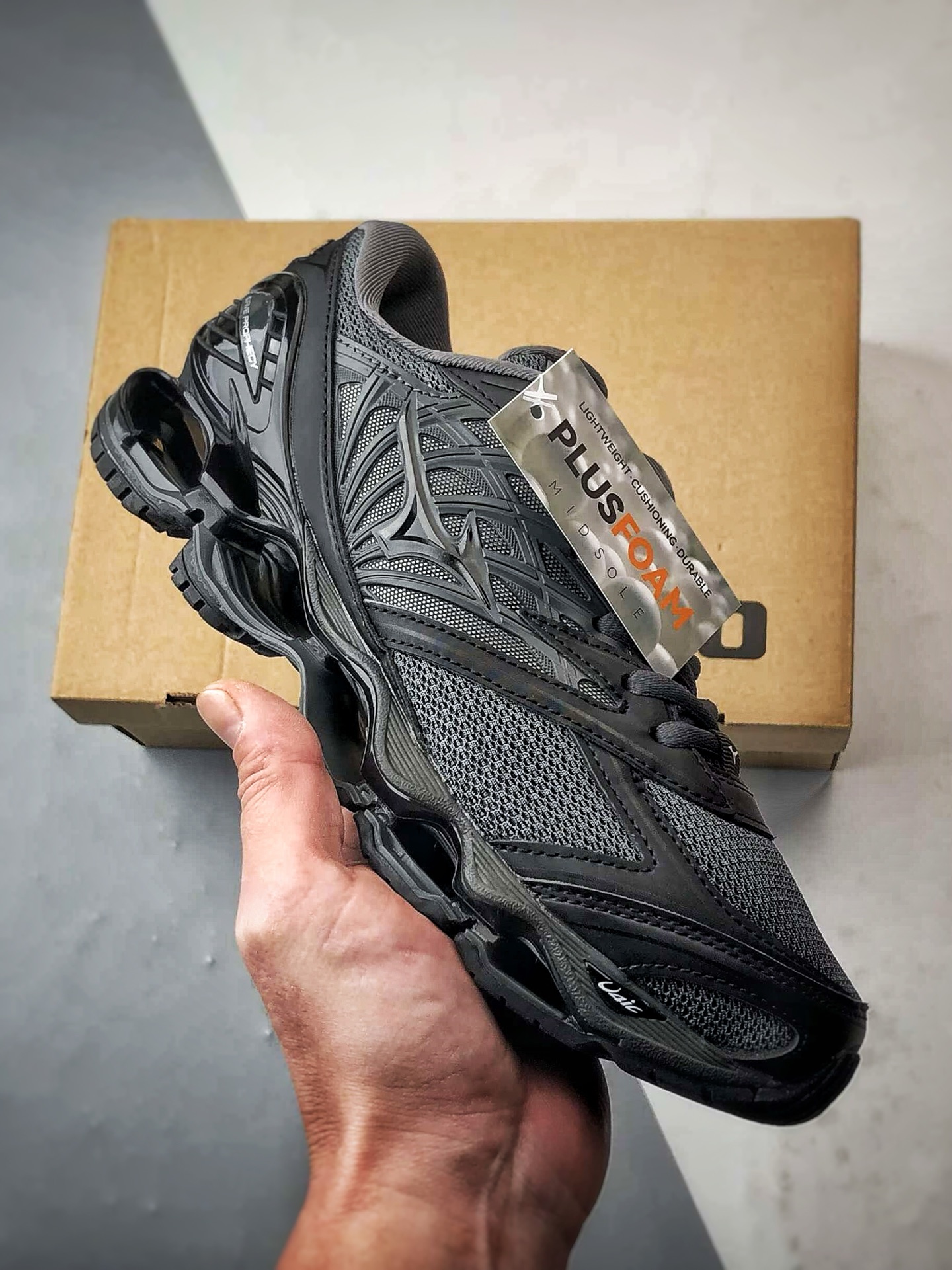 280 Mizuno Wave Prophecy Ls 黑色 镂空潮流科技缓震网面休闲跑步鞋-Chinese UA Cheap High Quatity Brand Clothes Bags handbags Sneakers wholesale wholesaler seller from China Factory suppliers Fashion Clothing Shoes best Quality Beautiful Price 280 Mizuno Wave Prophecy Ls 黑色 镂空潮流科技缓震网面休闲跑步鞋