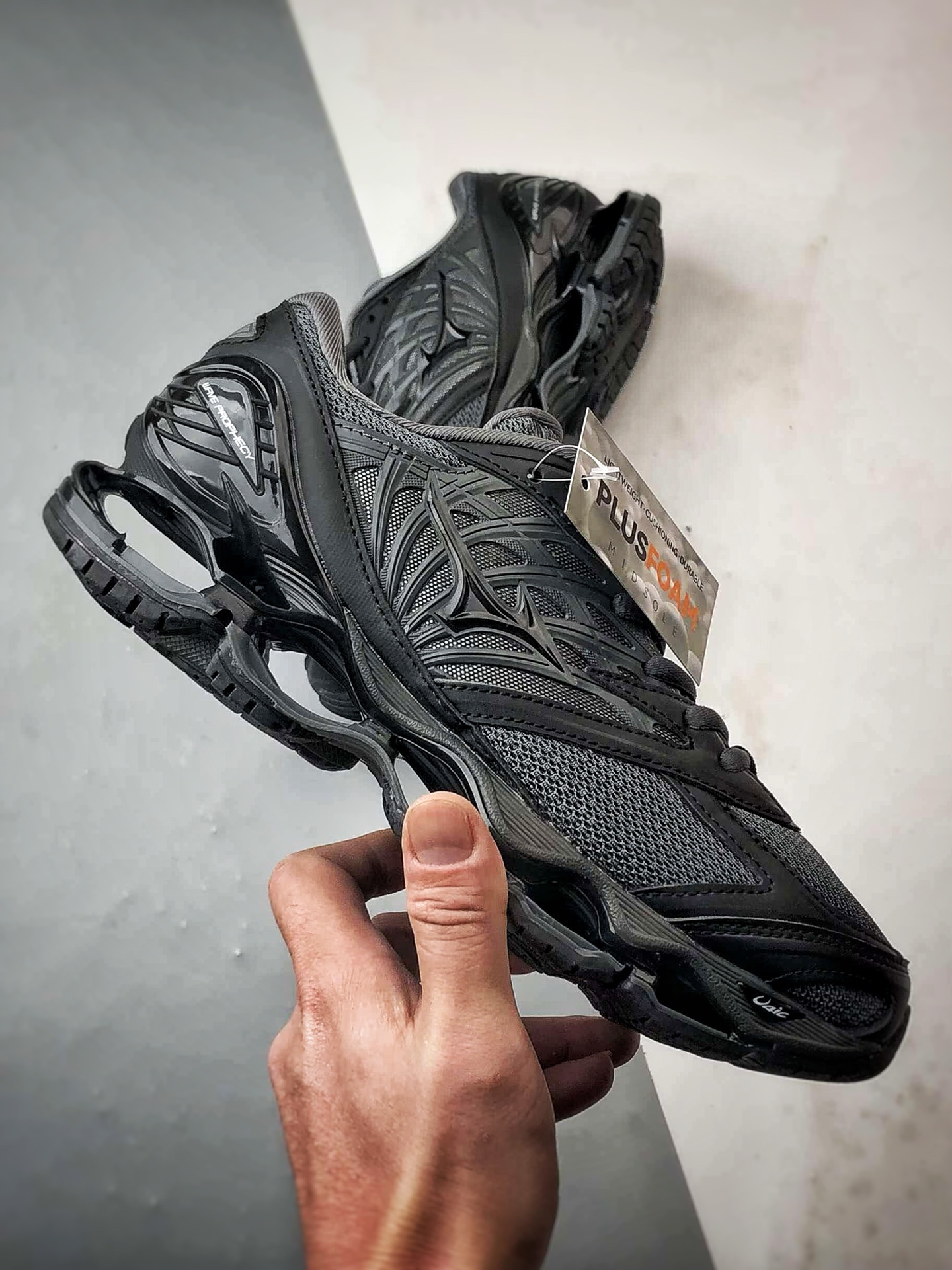 280 Mizuno Wave Prophecy Ls 黑色 镂空潮流科技缓震网面休闲跑步鞋-Chinese UA Cheap High Quatity Brand Clothes Bags handbags Sneakers wholesale wholesaler seller from China Factory suppliers Fashion Clothing Shoes best Quality Beautiful Price 280 Mizuno Wave Prophecy Ls 黑色 镂空潮流科技缓震网面休闲跑步鞋
