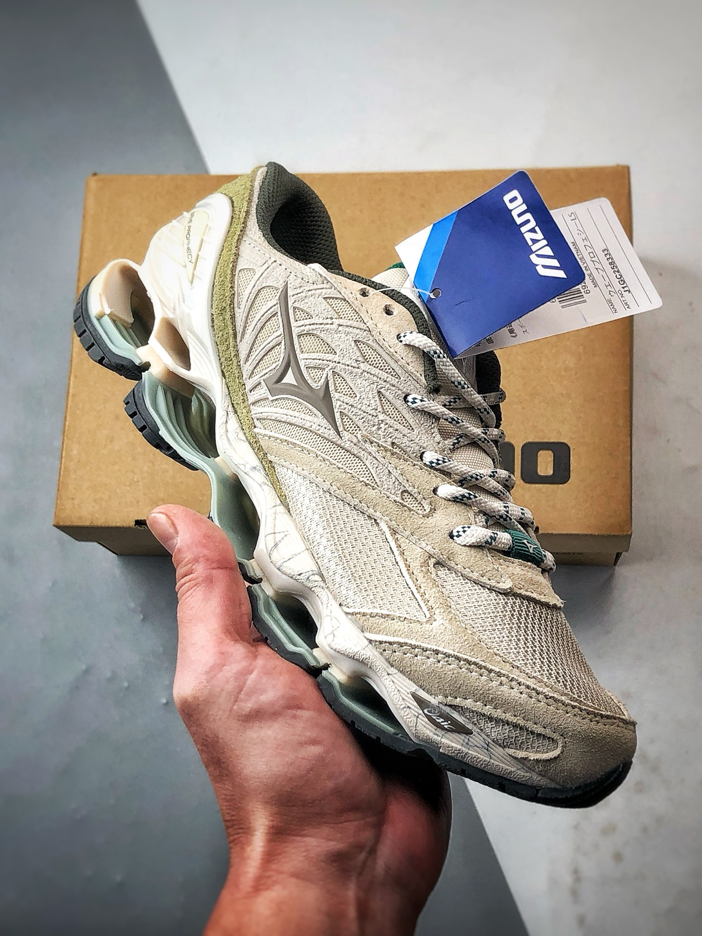 280 Mizuno Wave Prophecy Ls 沙色 镂空潮流科技缓震网面休闲跑步鞋-Chinese UA Cheap High Quatity Brand Clothes Bags handbags Sneakers wholesale wholesaler seller from China Factory suppliers Fashion Clothing Shoes best Quality Beautiful Price 280 Mizuno Wave Prophecy Ls 沙色 镂空潮流科技缓震网面休闲跑步鞋