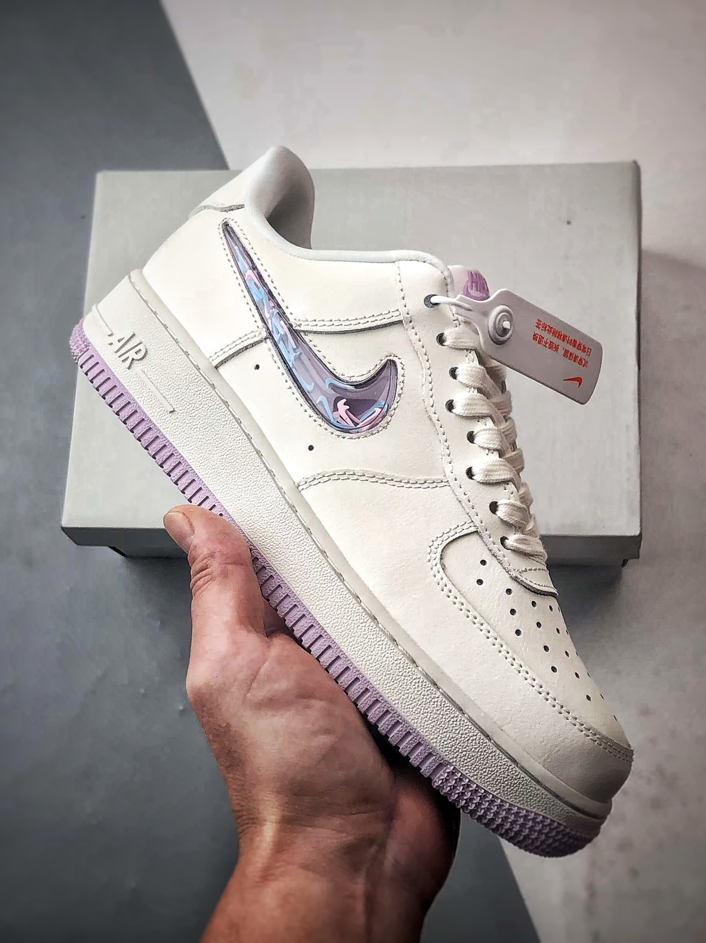 Air Force 1 ’07 Low 白紫色果冻钩 IQ9795-151