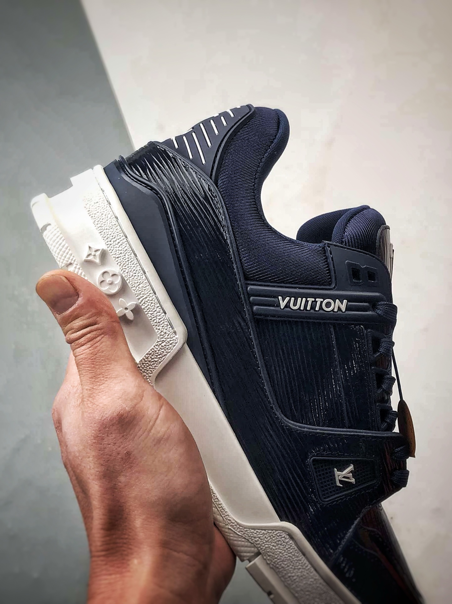 620 驴牌 Trainer 系列板鞋 漆皮海军蓝-Chinese UA Cheap High Quatity Brand Clothes Bags handbags Sneakers wholesale wholesaler seller from China Factory suppliers Fashion Clothing Shoes best Quality Beautiful Price 620 驴牌 Trainer 系列板鞋 漆皮海军蓝