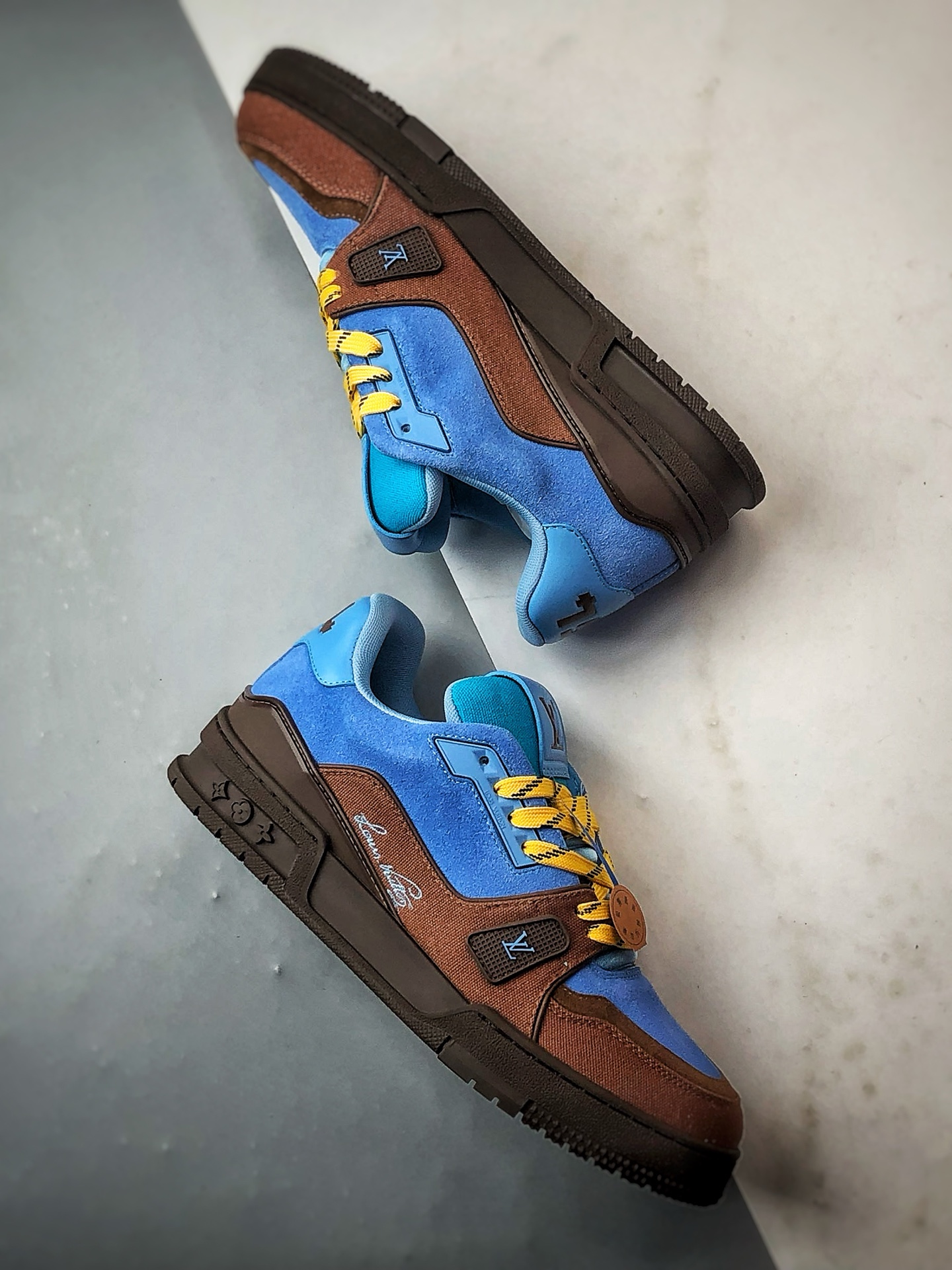 驴牌 Trainer 系列板鞋 蓝棕拼接 小红书种草推荐-Top High Quatity Cheap Sneakers Fashion Clothing Clothes Bags handbags Shoes of all Brand wholesale With The best Quality And Beautiful Price from China Factory Chinese suppliers wholesaler seller 驴牌 Trainer 系列板鞋 蓝棕拼接 小红书种草推荐