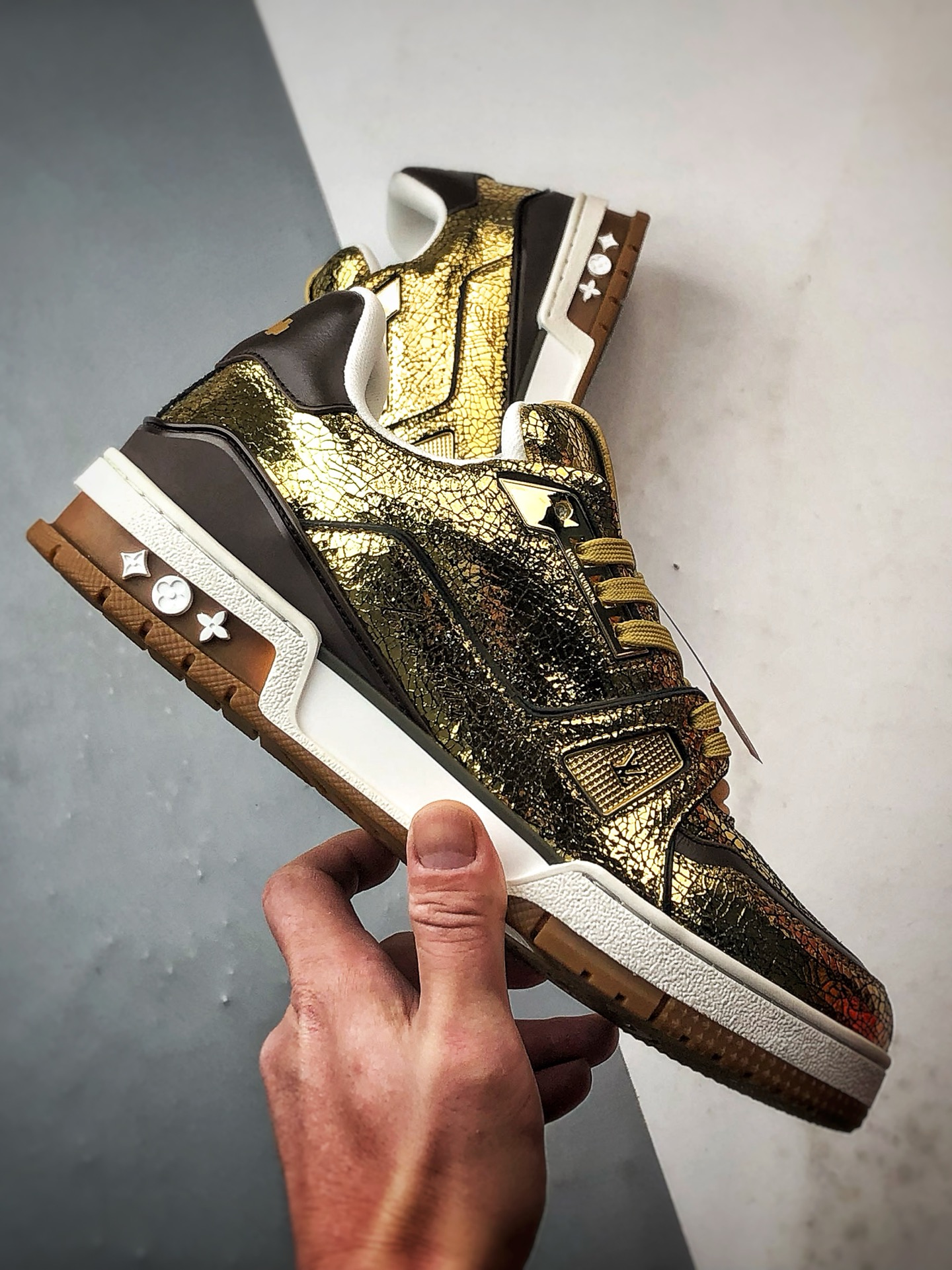 驴牌 Trainer 系列板鞋 龟裂金色 小红书种草推荐-Top High Quatity Cheap Sneakers Fashion Clothing Clothes Bags handbags Shoes of all Brand wholesale With The best Quality And Beautiful Price from China Factory Chinese suppliers wholesaler seller 驴牌 Trainer 系列板鞋 龟裂金色 小红书种草推荐