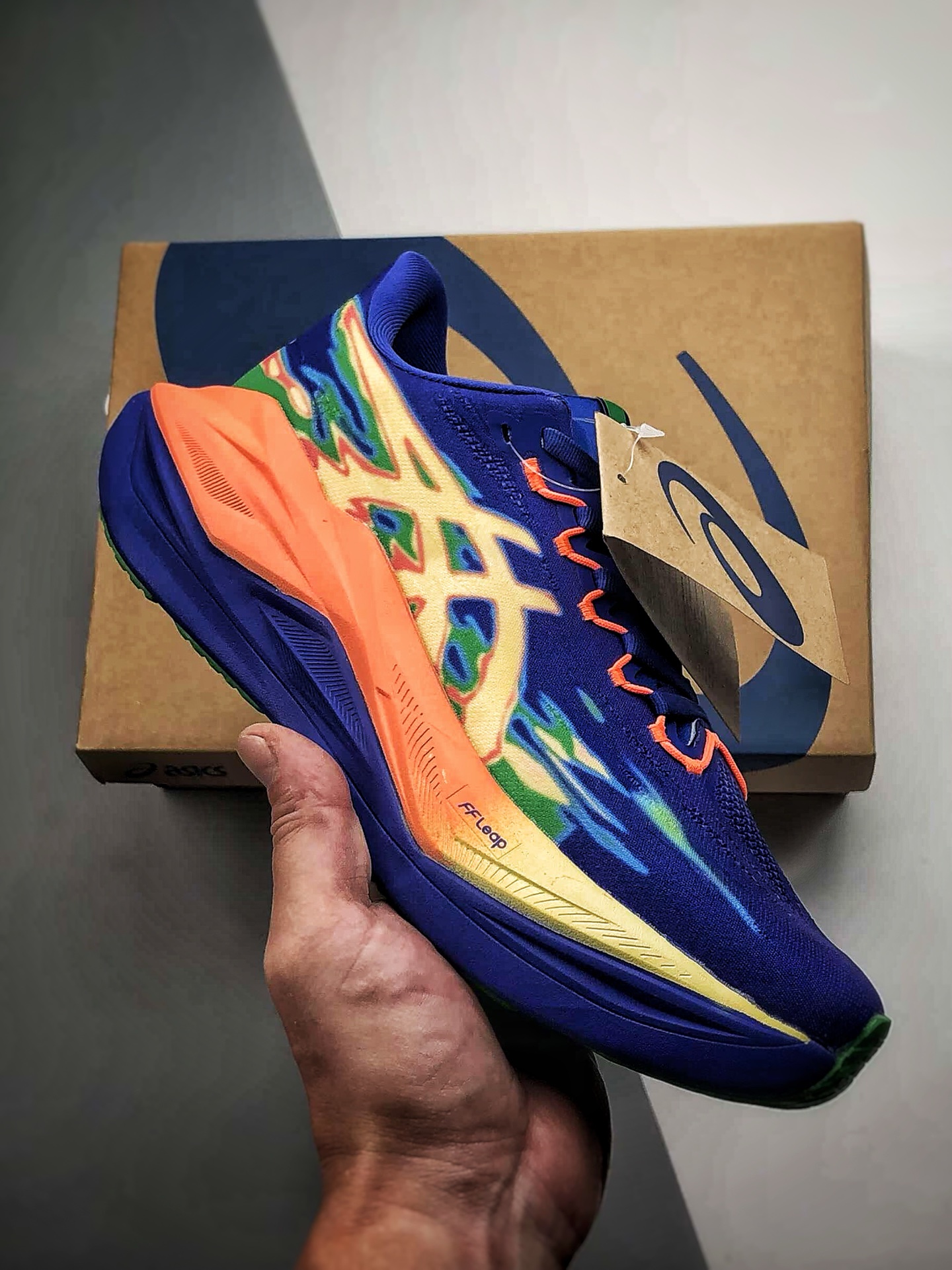 200 Asics SuperBlast 3 蓝浅橙 轻量回弹舒适透气支撑跑步鞋 1013A180-001-Chinese UA Cheap High Quatity Brand Clothes Bags handbags Sneakers wholesale wholesaler seller from China Factory suppliers Fashion Clothing Shoes best Quality Beautiful Price 200 Asics SuperBlast 3 蓝浅橙 轻量回弹舒适透气支撑跑步鞋 1013A180-001