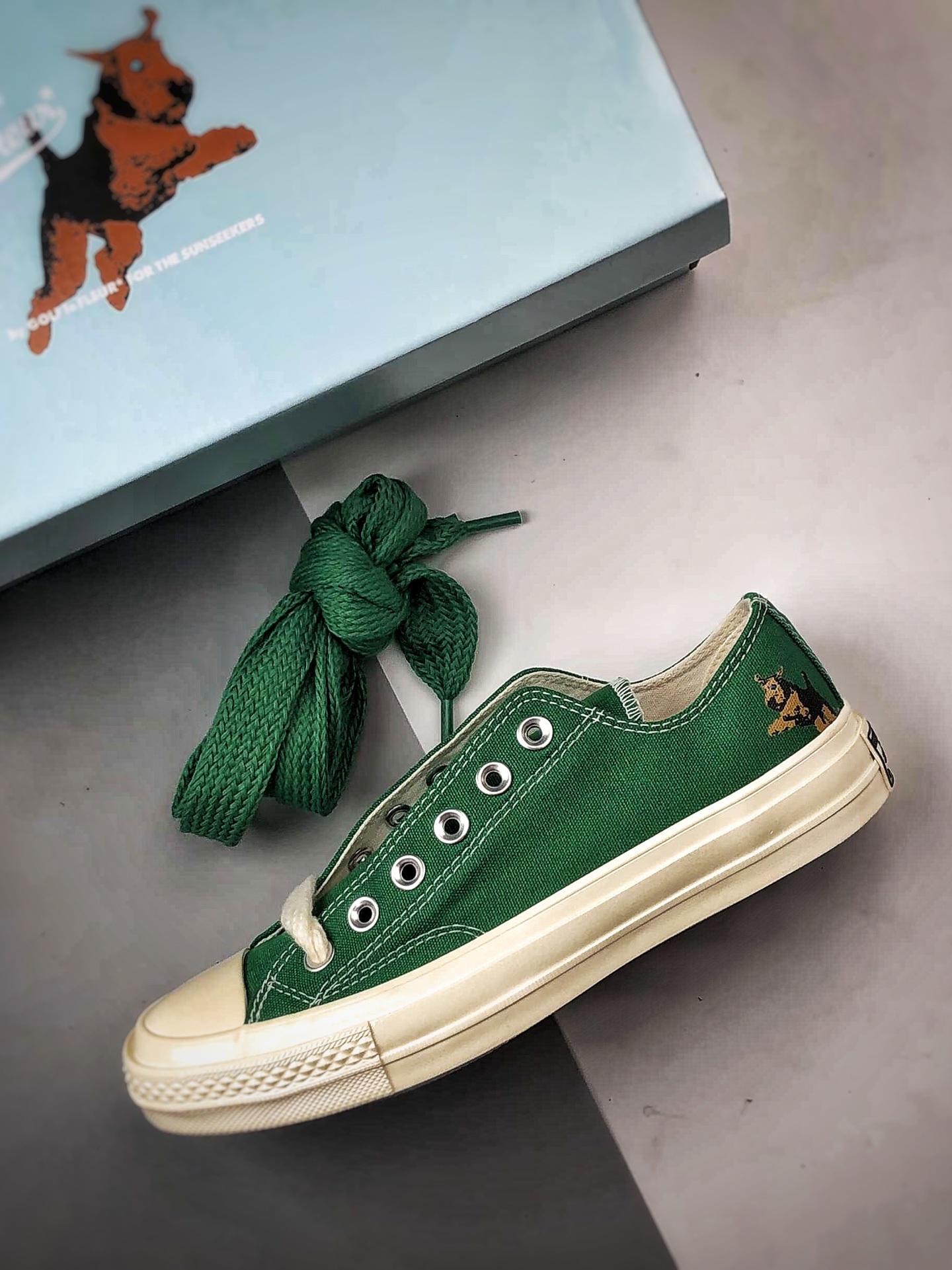 GOLF le FLEUR* x Converse Darryl Chuck 70 绿色 联名款柔软舒适薄底低帮休闲板鞋 A12143C-Top High Quatity Cheap Sneakers Fashion Clothing Clothes Bags handbags Shoes of all Brand wholesale With The best Quality And Beautiful Price from China Factory Chinese suppliers wholesaler seller GOLF le FLEUR* x Converse Darryl Chuck 70 绿色 联名款柔软舒适薄底低帮休闲板鞋 A12143C