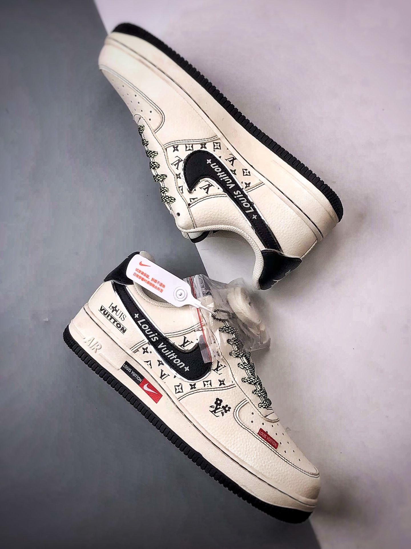 260 LV x Air Force 1 Low 印花米白黑 DD1982-345