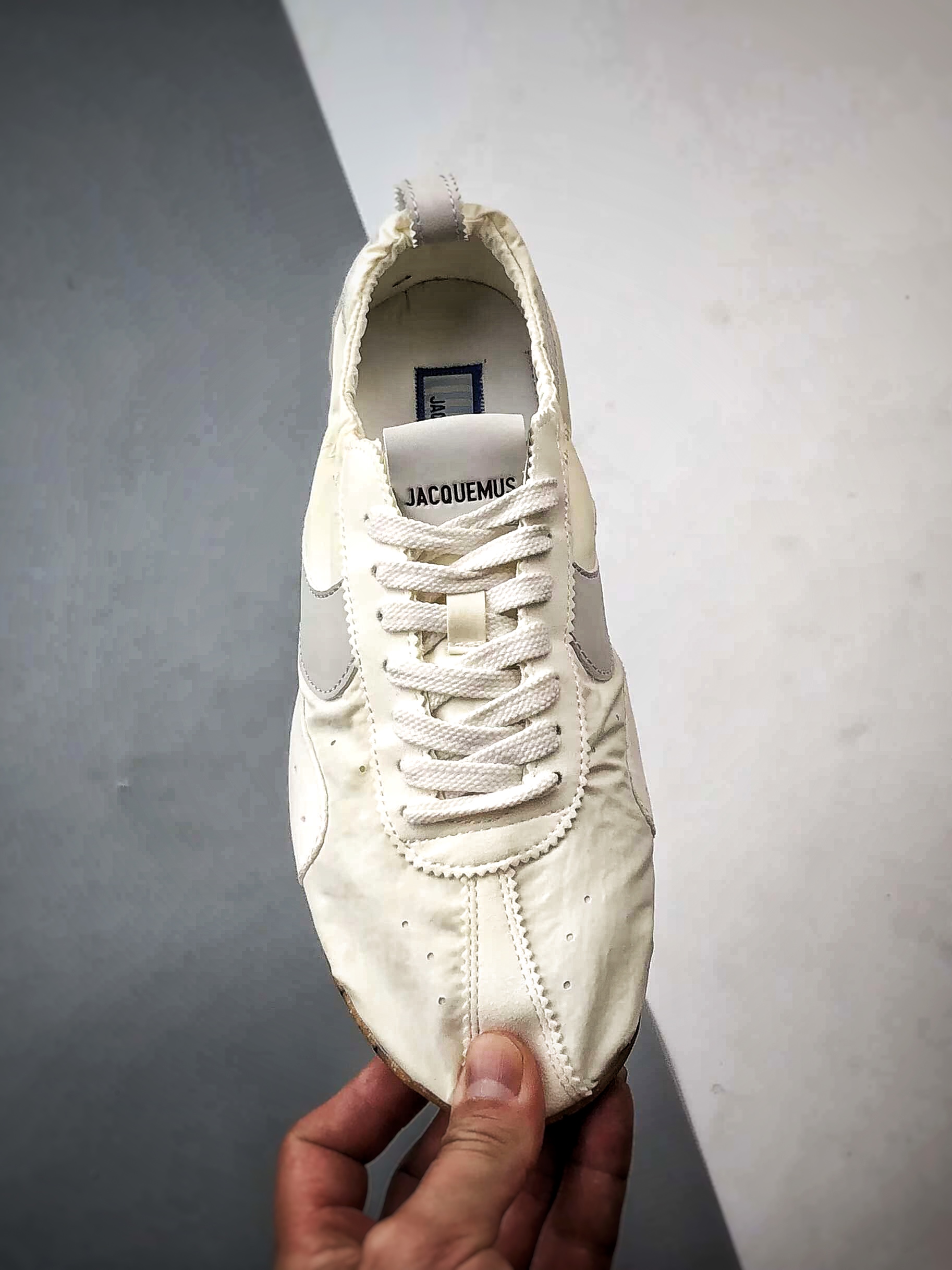 240 NK Moon Shoe x Jacquemus 米白色 联名尼龙复古柔软舒适薄底休闲鞋 HV8547-002